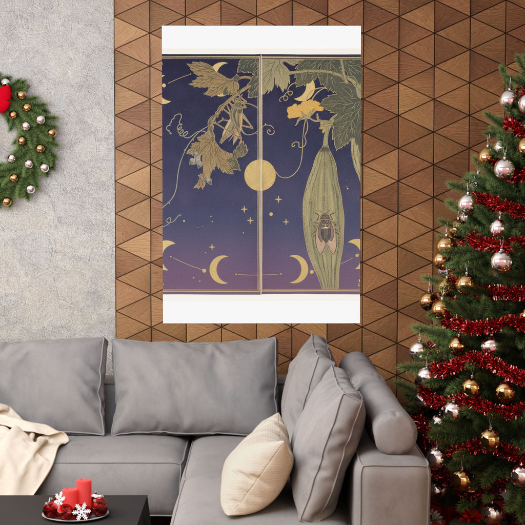Celestial — Grasshopper (Kirigirisu); Cicada (Semi), From The Picture Book Of Crawling Creat — Matte Poster