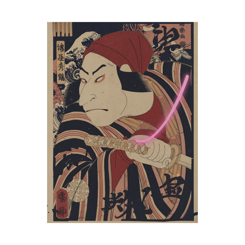Japanese Street — Nakamura Nakazo Ii As Prince Koretaka Disguised In The Play Ōshukubai Koi No Hat — Matte Poster