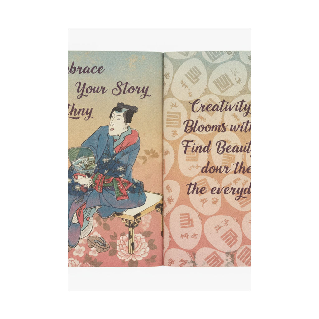 Affirmation — A Fraudulent Murasaki’S Rustic Genji  By Ryūtei Tanehiko — Matte Poster