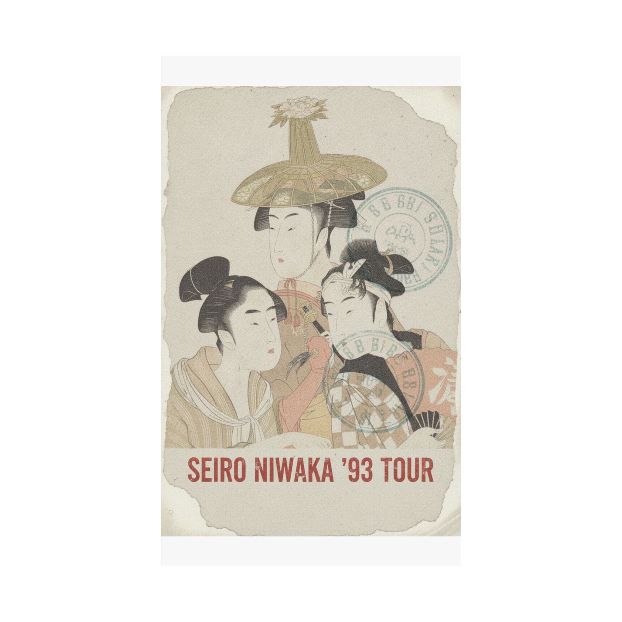 Vintage Bootleg — Seiro Niwaka Onna Geisha No Bu Tojin Shishi Sumo — Matte Poster