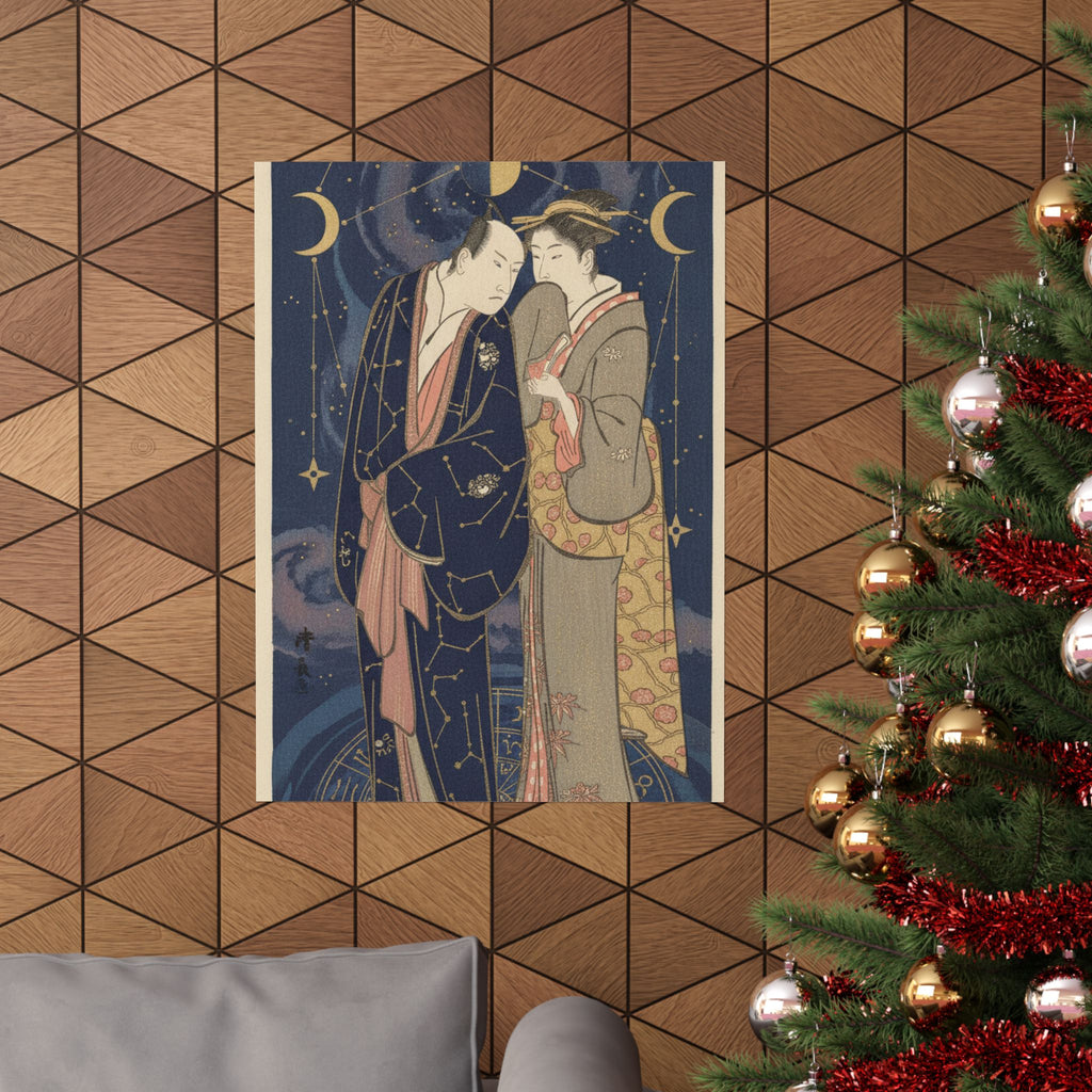 Celestial — Ichikawa Yaozo Iii With A Lady — Matte Poster