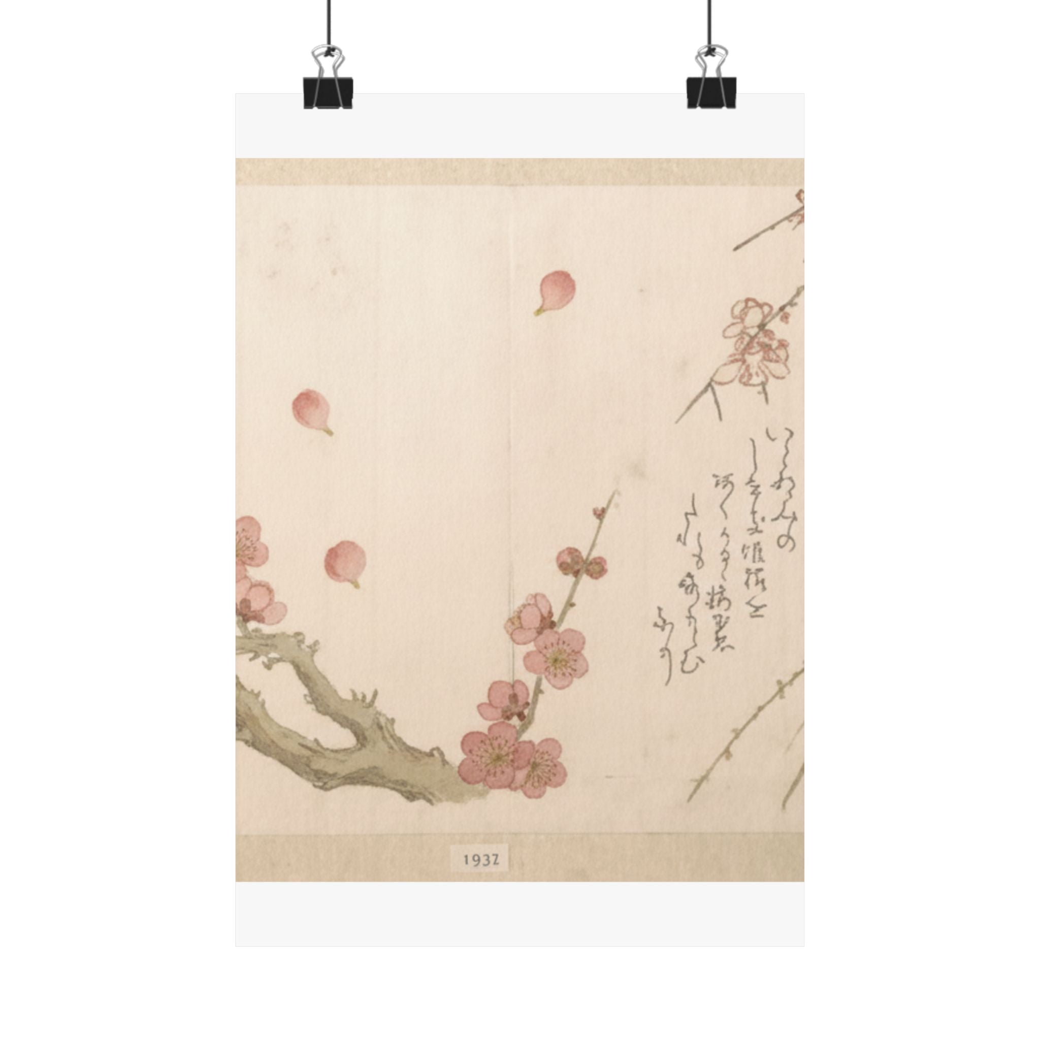 Botanical — Plum Blossom — Matte Poster
