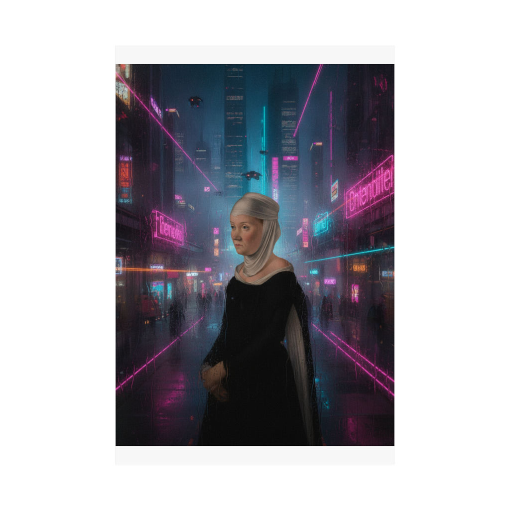 Neon Noir — Person — Matte Poster