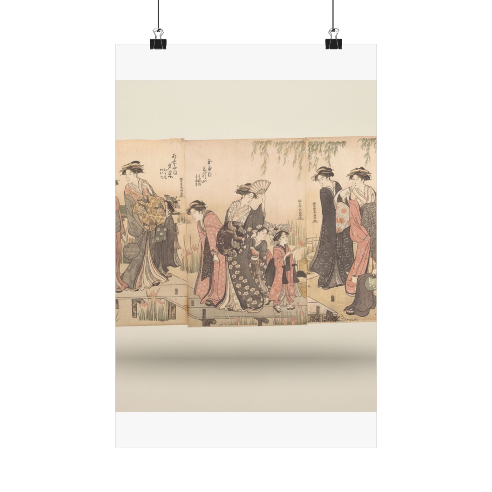 Product Marketing — Courtesans In An Iris Garden — Matte Poster
