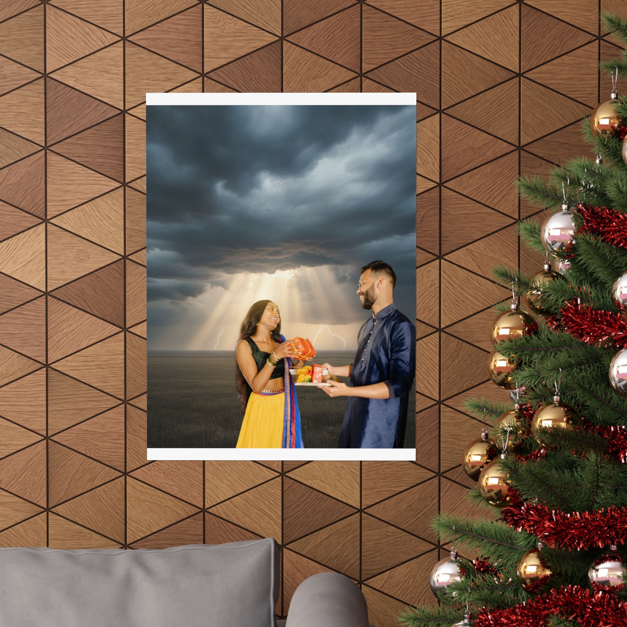 Dramatic Storm — Person — Matte Poster