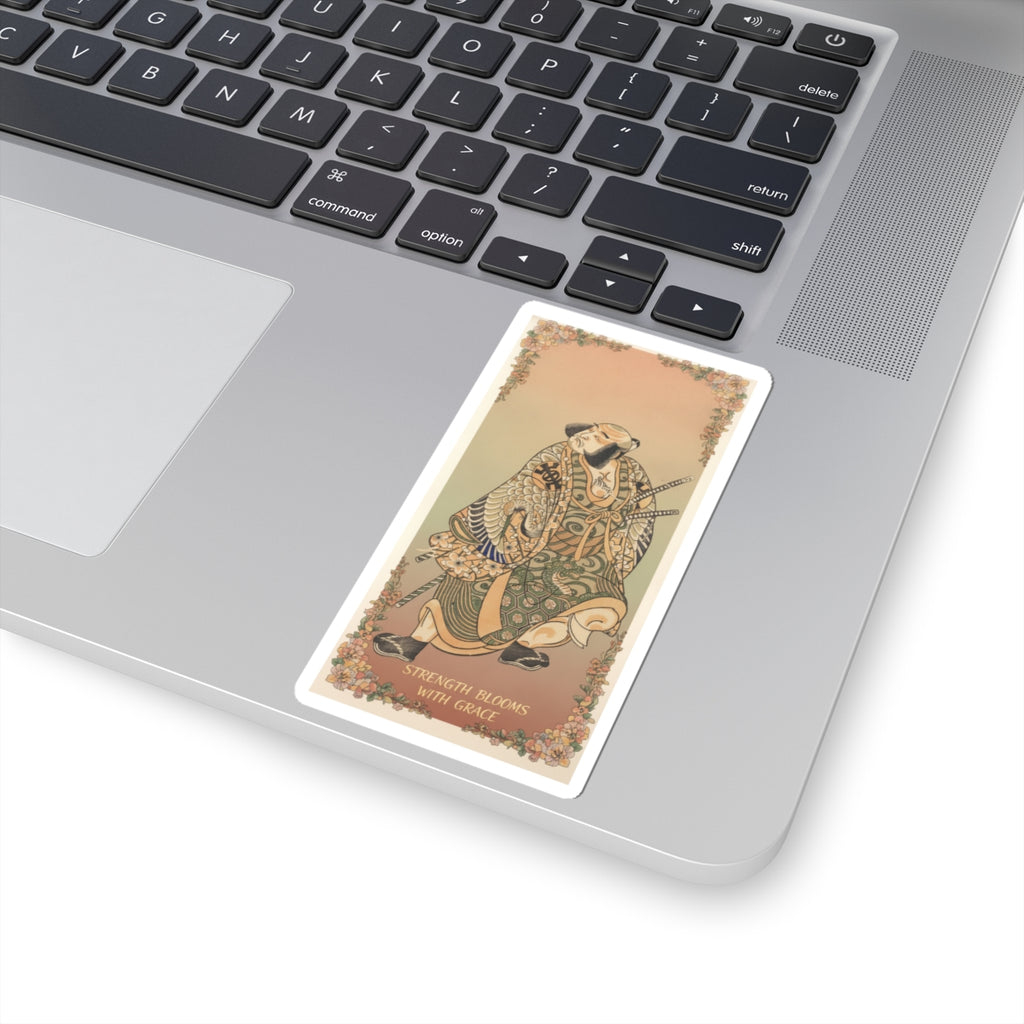 Affirmation — The Actor Nakamura Nakazo As A Warrior — Kiss-Cut Sticker