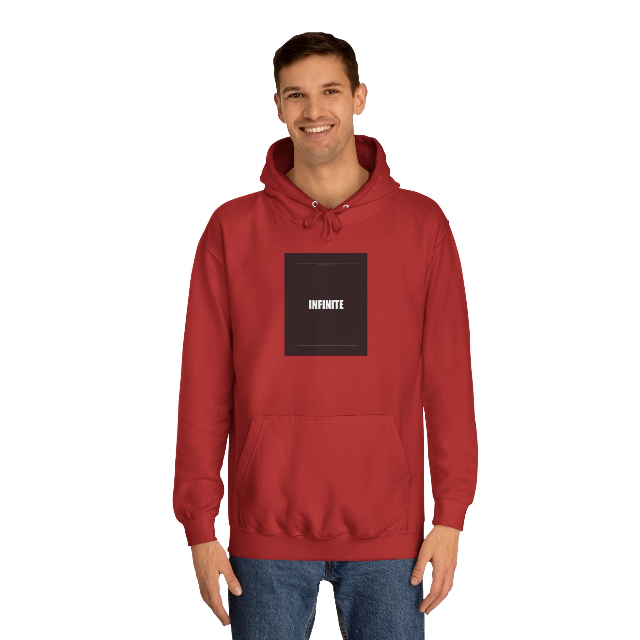 INFINITE Charcoal Type Block Pullover Hoodie