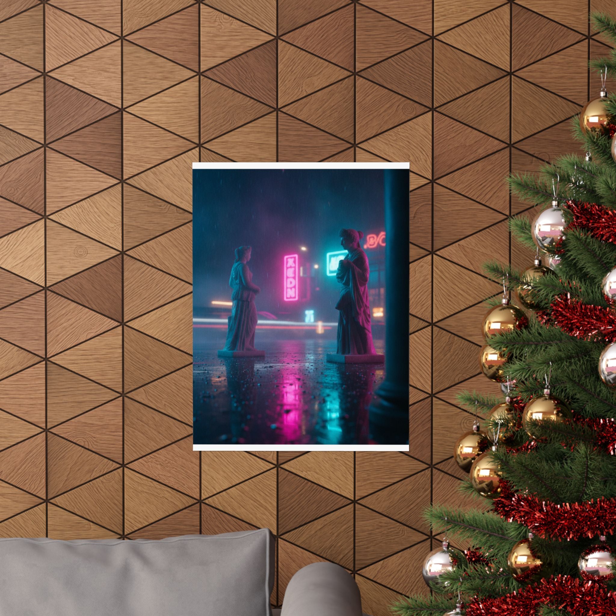 Neon Noir — Person — Matte Poster