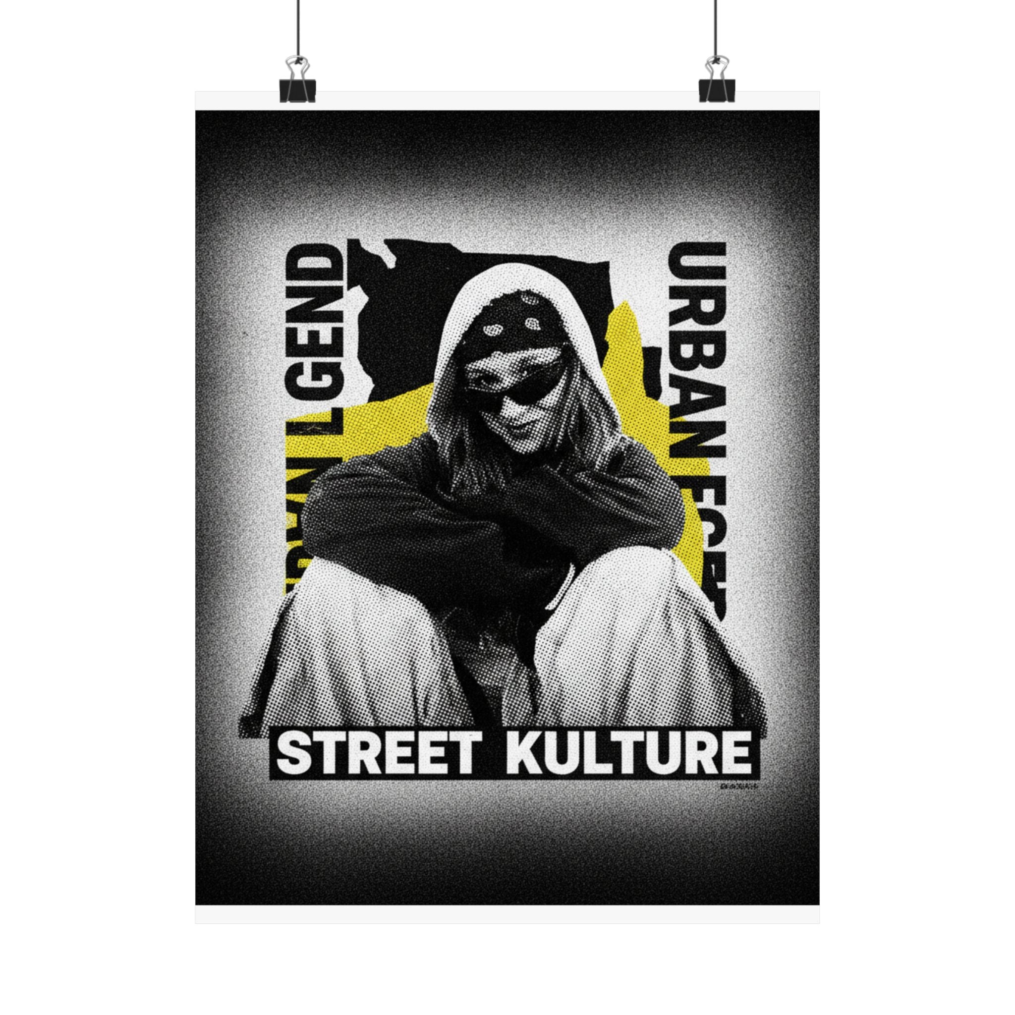 Streetwear Collage — Person — Matte Poster