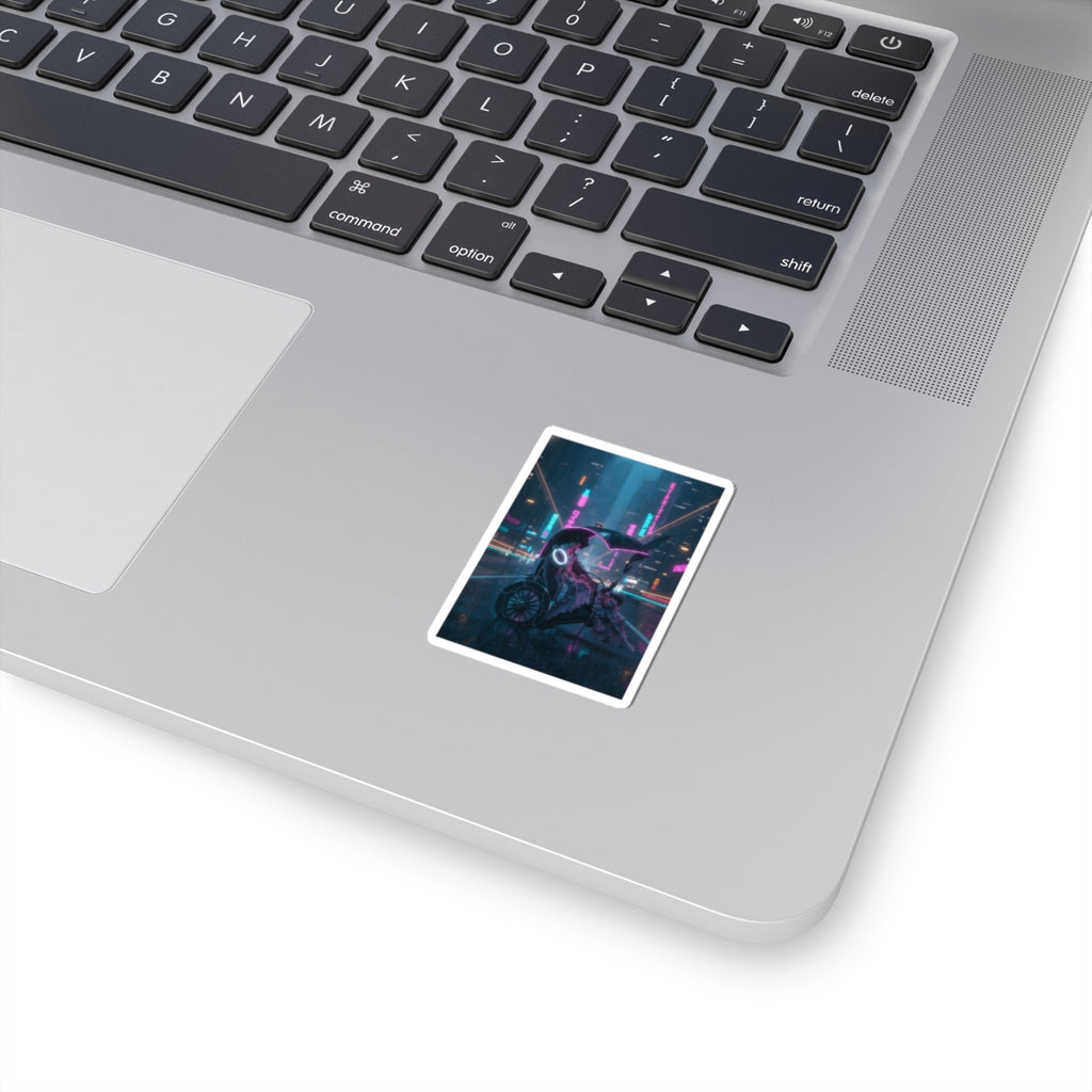 Neon Noir — Lady In A Chariot — Kiss-Cut Sticker