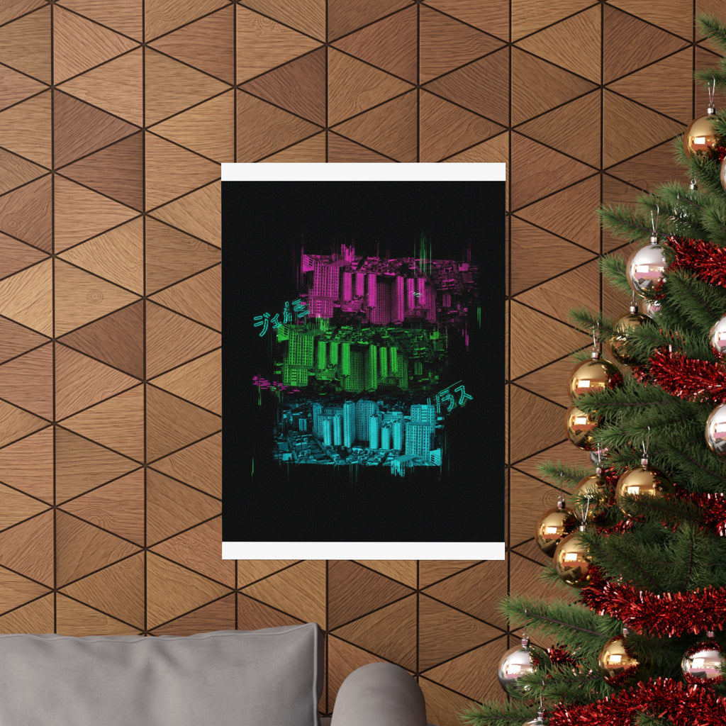 Glitch Culture — Cityscape — Matte Poster