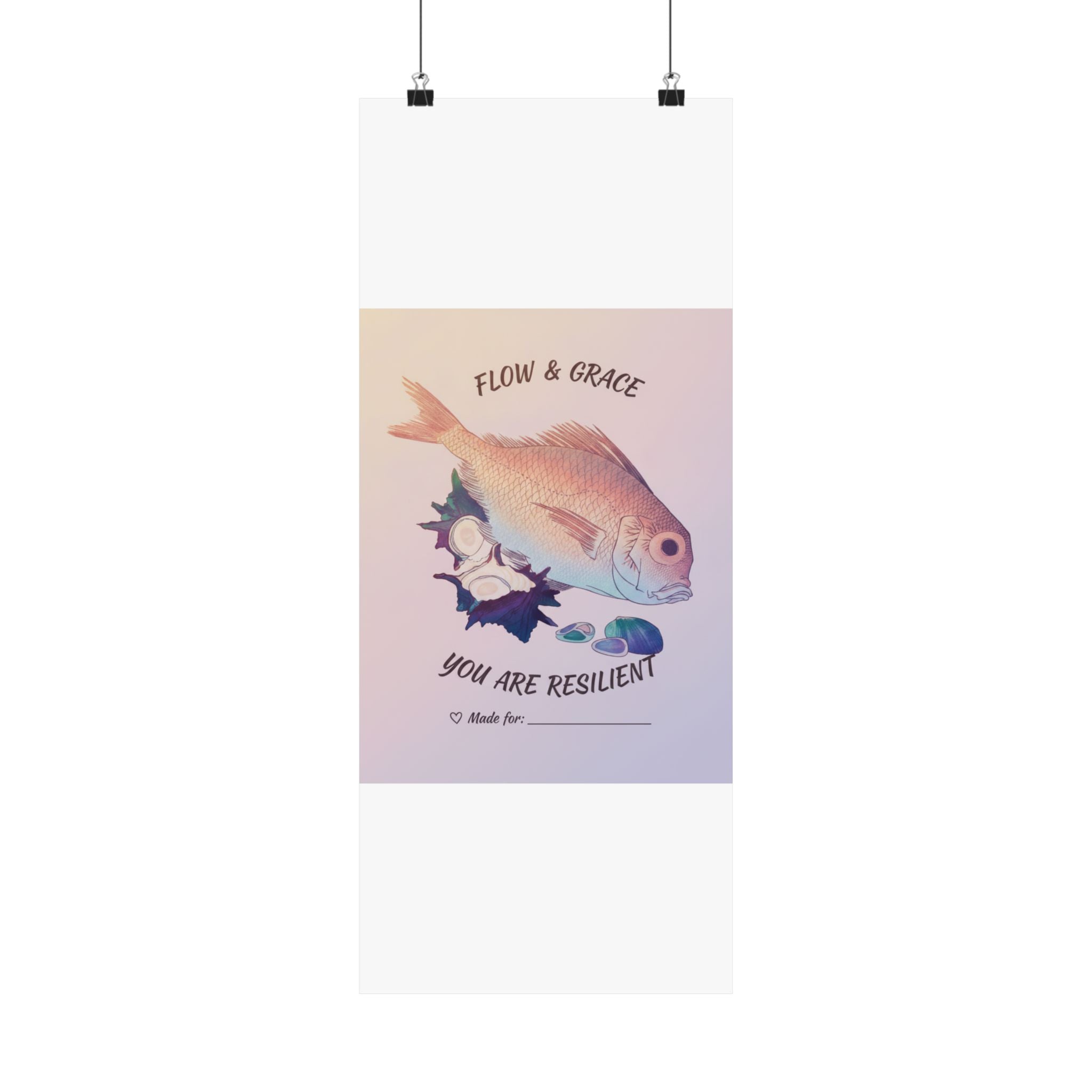 Affirmation — Tai Fish And Top-Shells — Matte Poster
