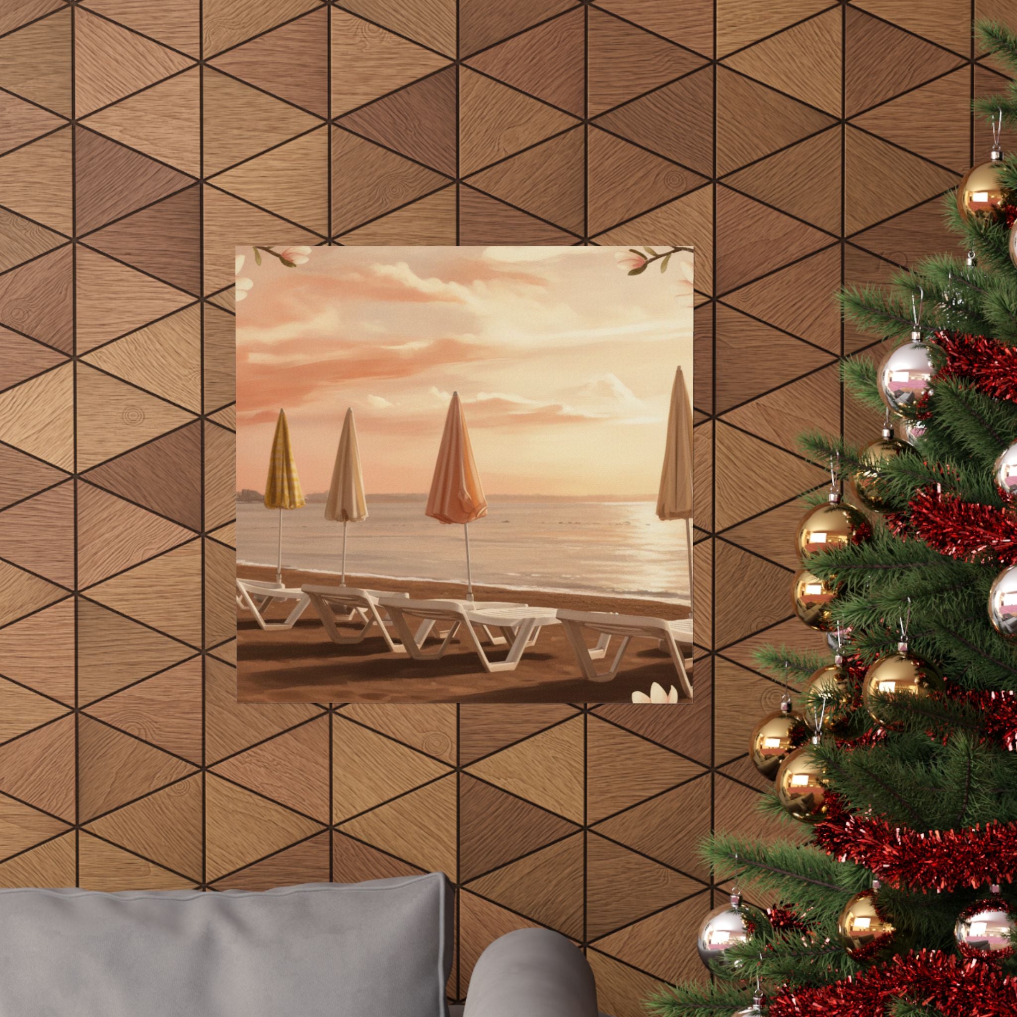 Southern Sunset — Umbrella — Matte Poster
