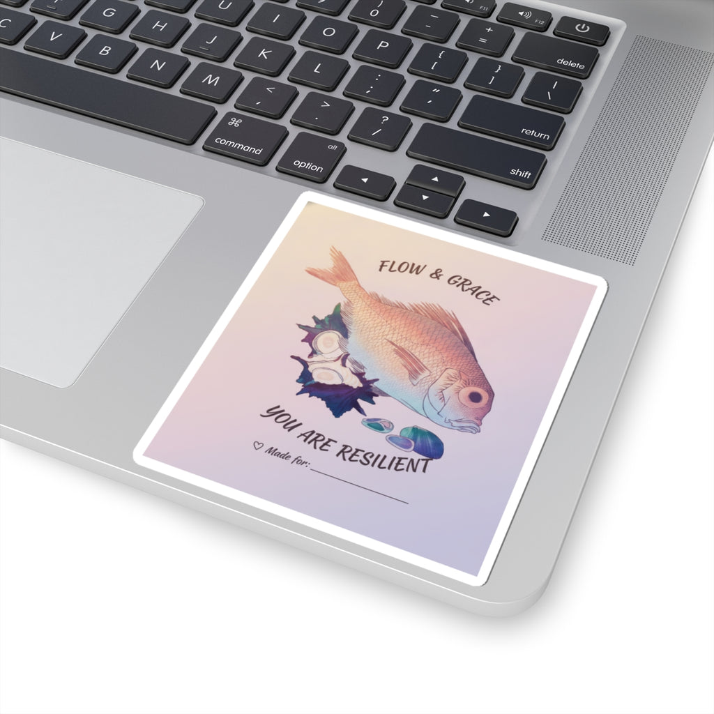 Affirmation — Tai Fish And Top-Shells — Kiss-Cut Sticker