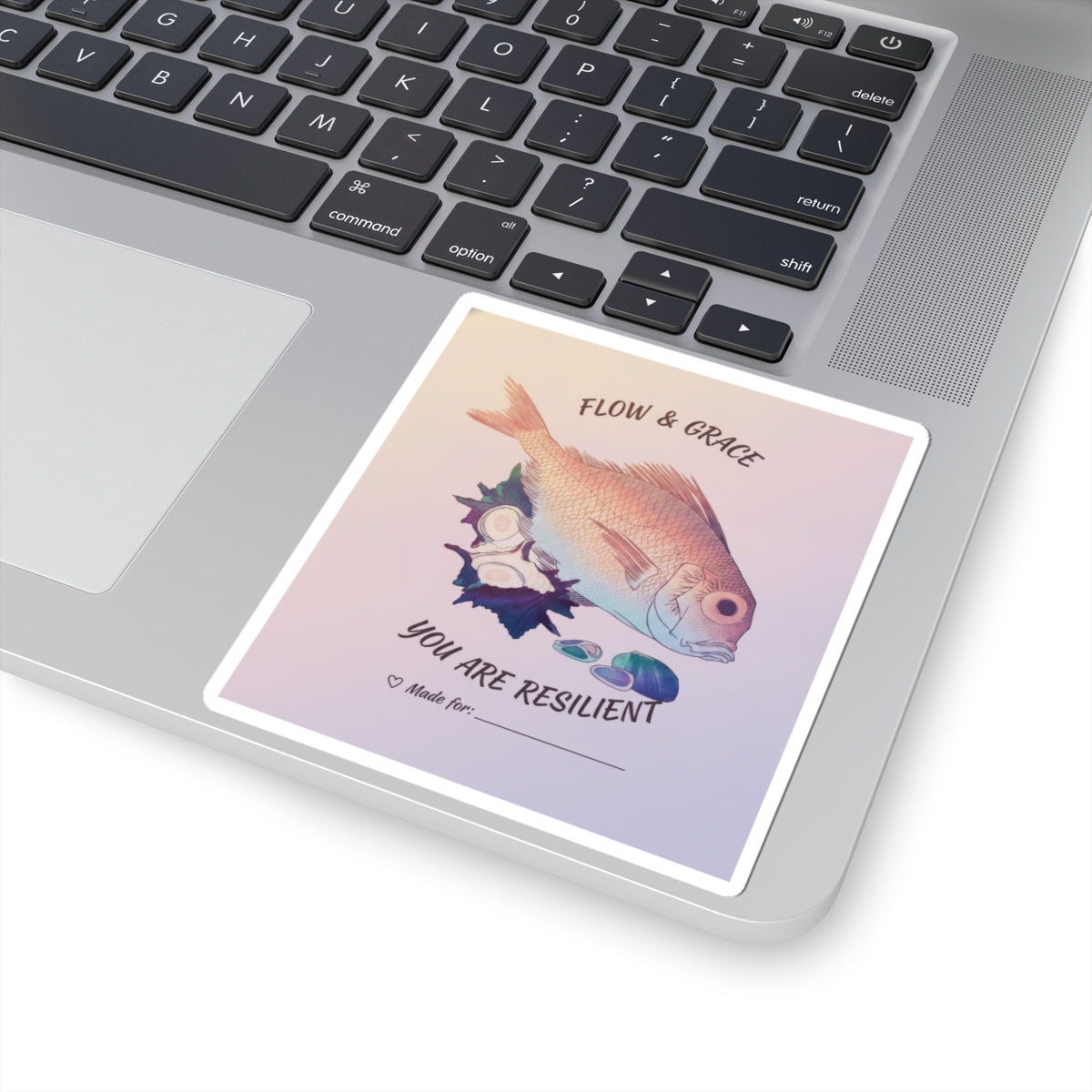 Affirmation — Tai Fish And Top-Shells — Kiss-Cut Sticker