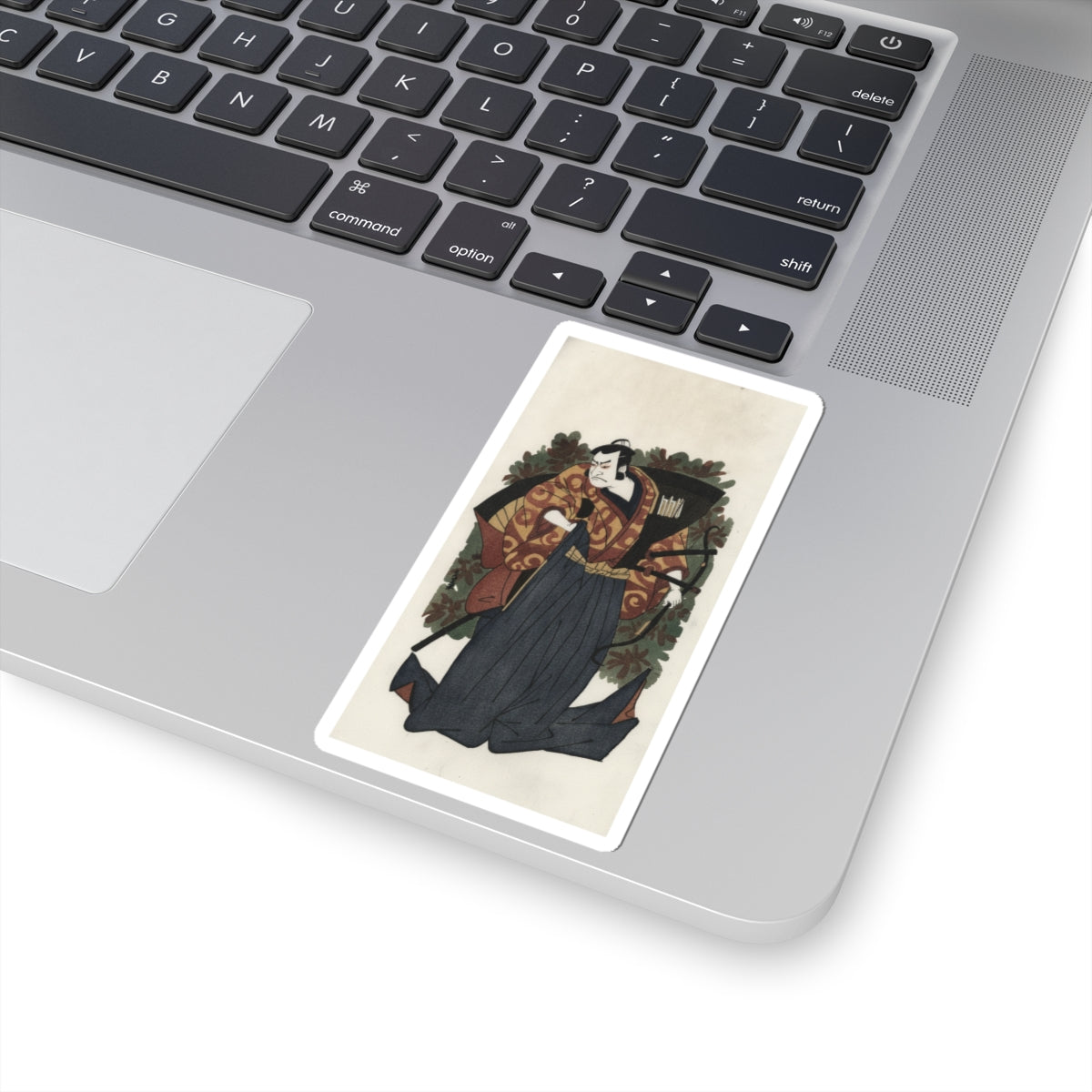 Watercolor — The First Nakamura Nakazo As A Man Of High Rank Attired In Naga-Bakama — Kiss-Cut Sticker