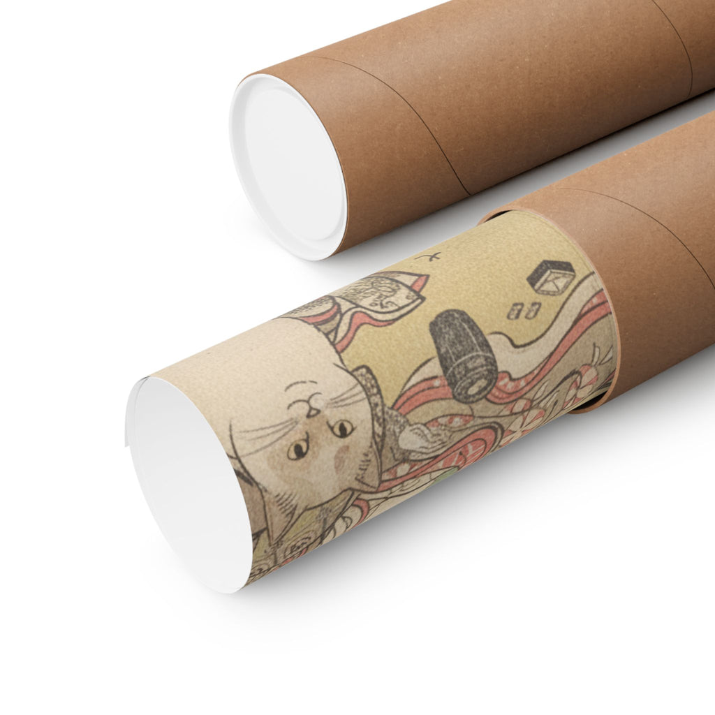 Botanical — Four Oiran Of The House Called Kadokana-Ya Playing The Game Of Ko-Awase (Incense — Matte Poster