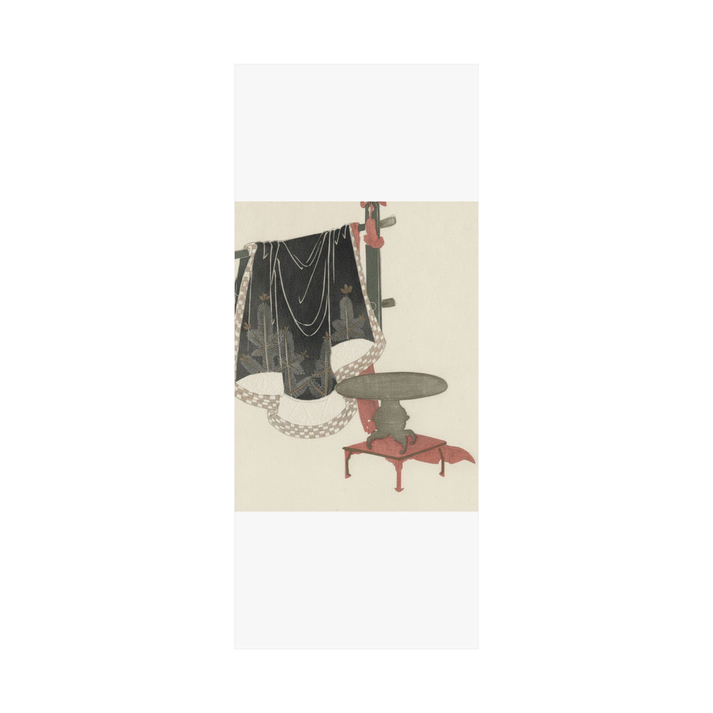 Botanical — Flower Vase With Stand; Dress Hanging On A Clothesrack — Matte Poster