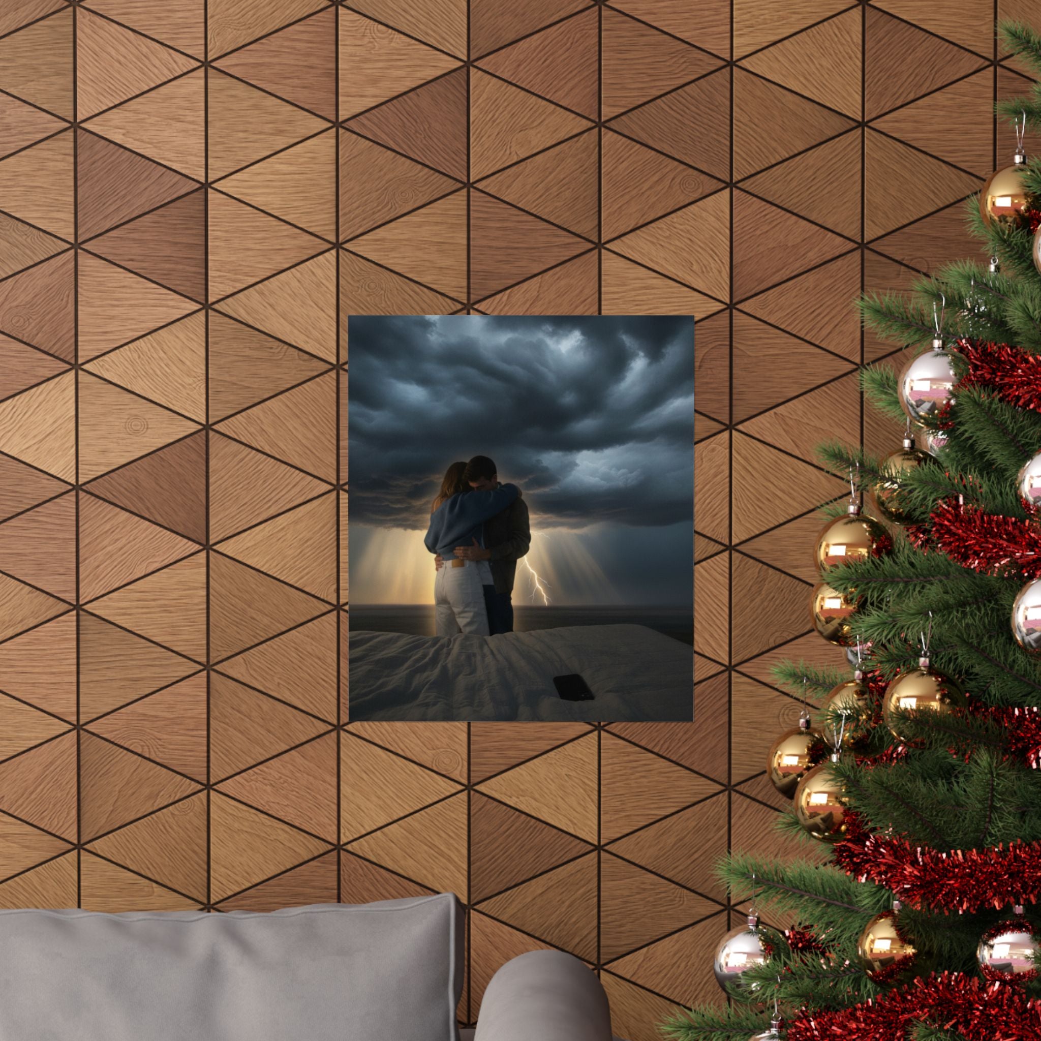 Dramatic Storm — Person — Matte Poster