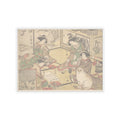 Botanical — Four Oiran Of The House Called Kadokana-Ya Playing The Game Of Ko-Awase (Incense — Kiss-Cut Sticker