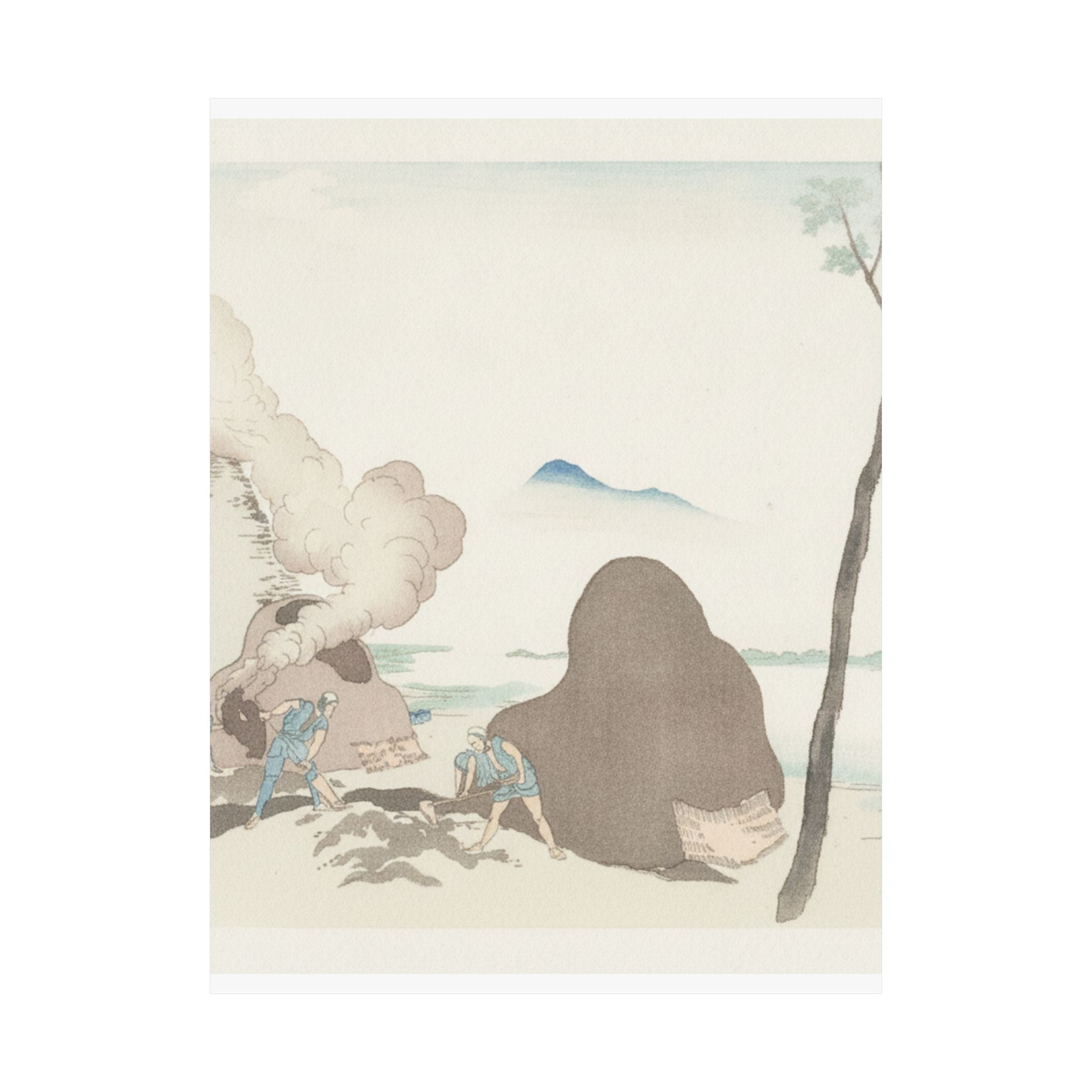 Watercolor — Asakusa Imado — Matte Poster