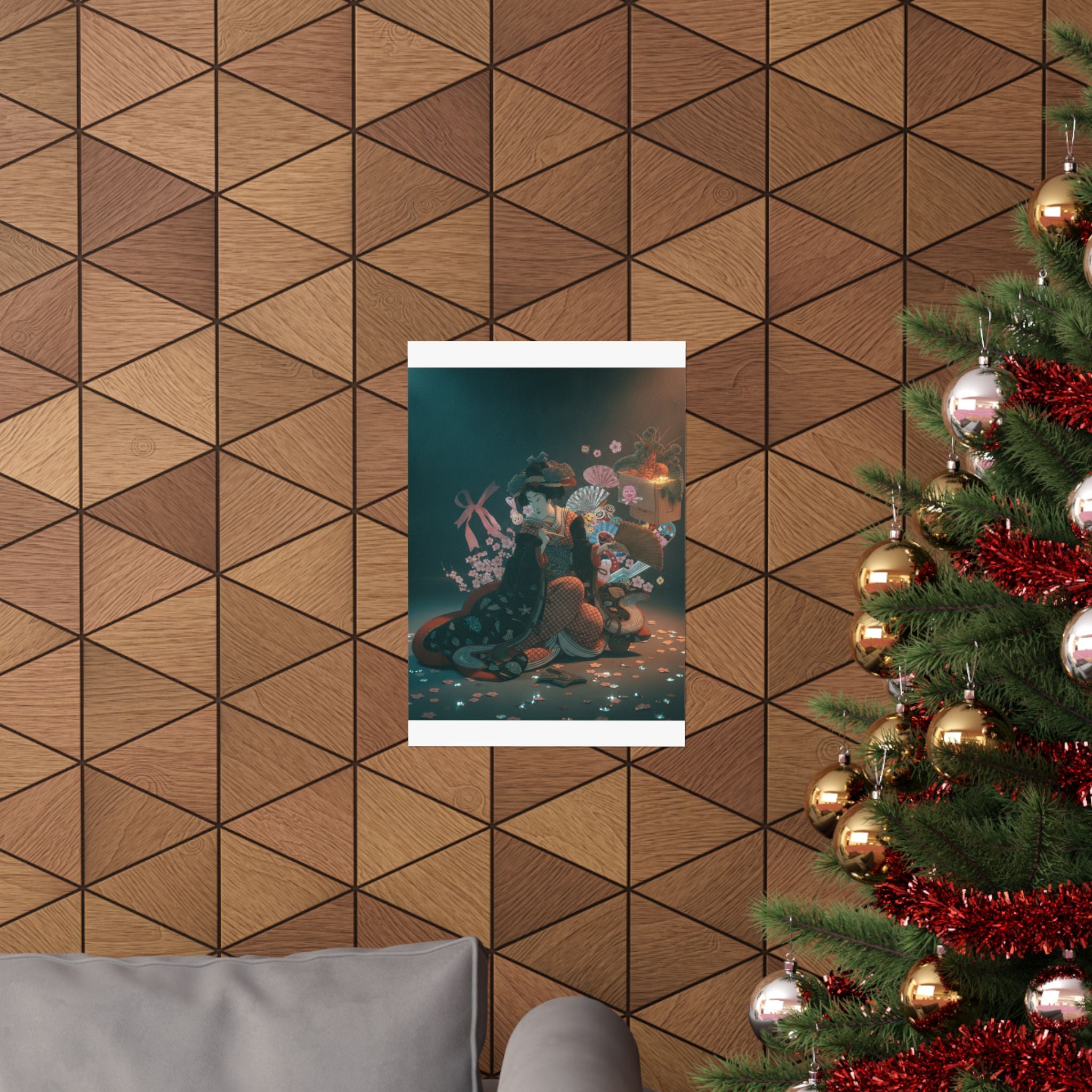Cinematic — Courtesan And New Year Decoration — Matte Poster