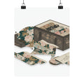Ecommerce Main — Box With Draperies — Matte Poster