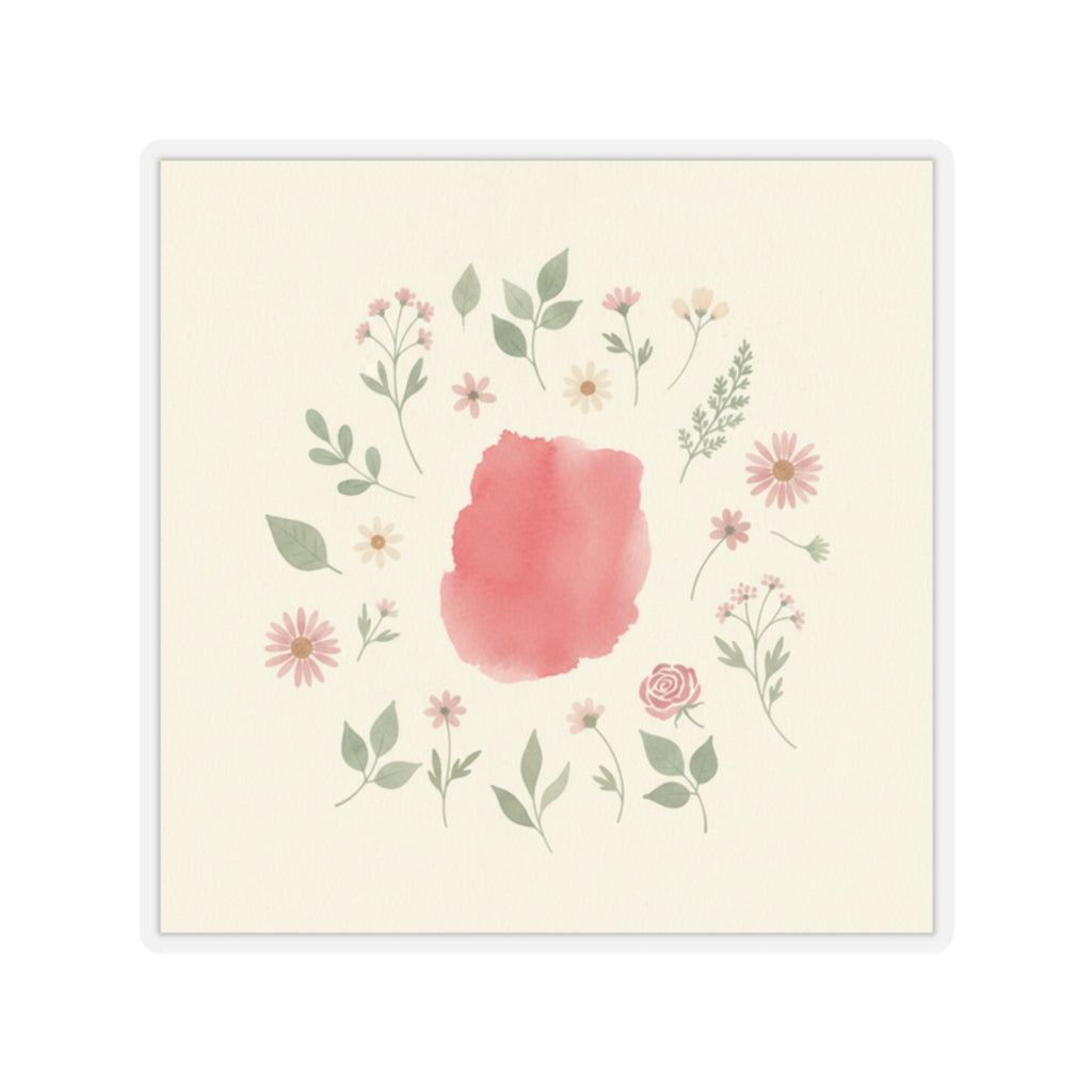 Botanical — Abstract — Kiss-Cut Sticker