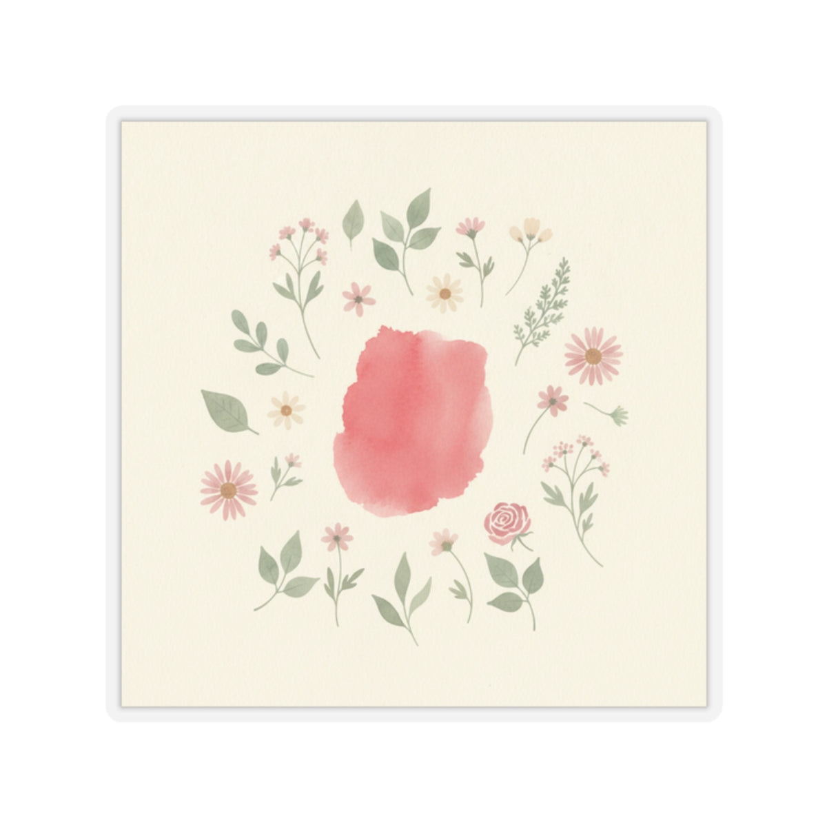 Botanical — Abstract — Kiss-Cut Sticker