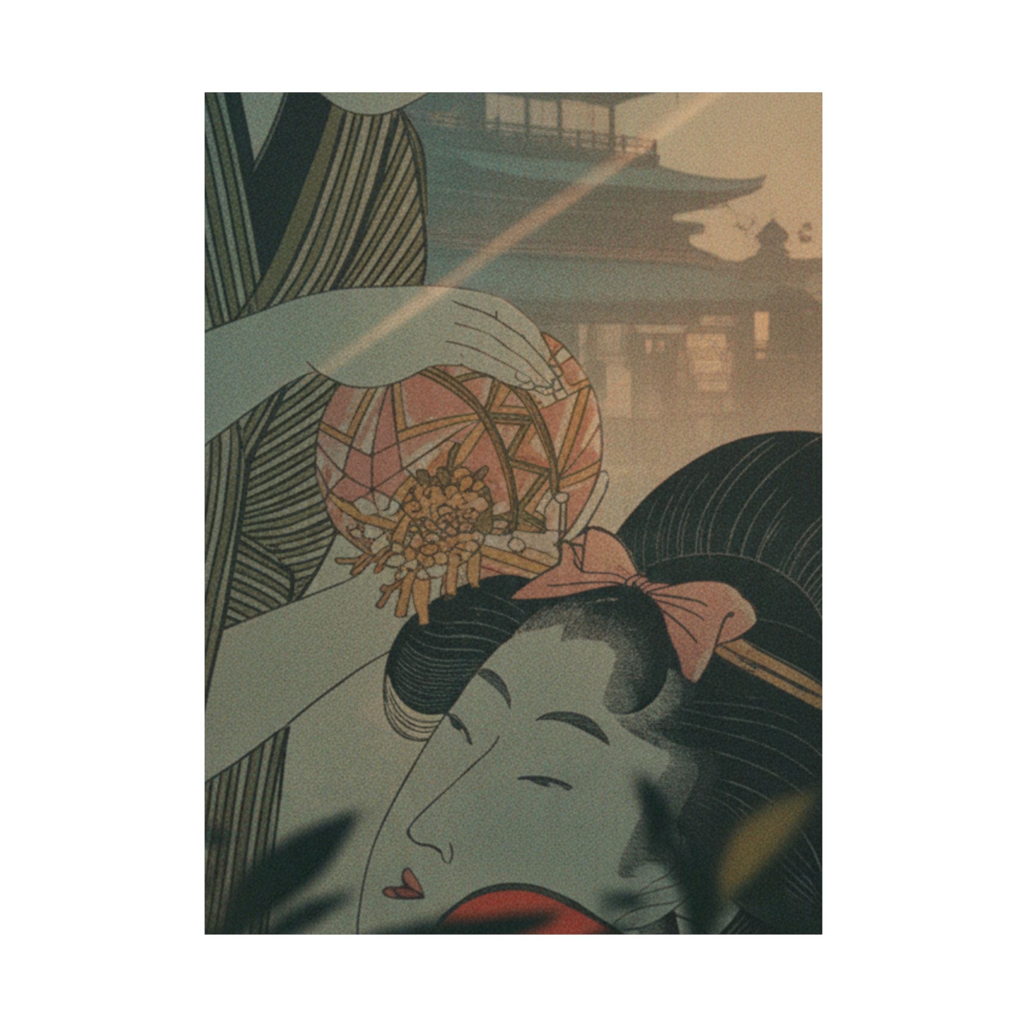 Cinematic — Man And Young Woman With A Ball — Matte Poster