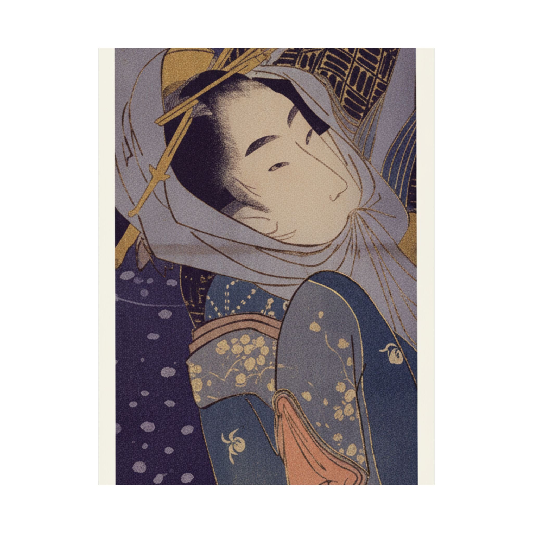 Celestial — Girl And Lover In Snow — Matte Poster