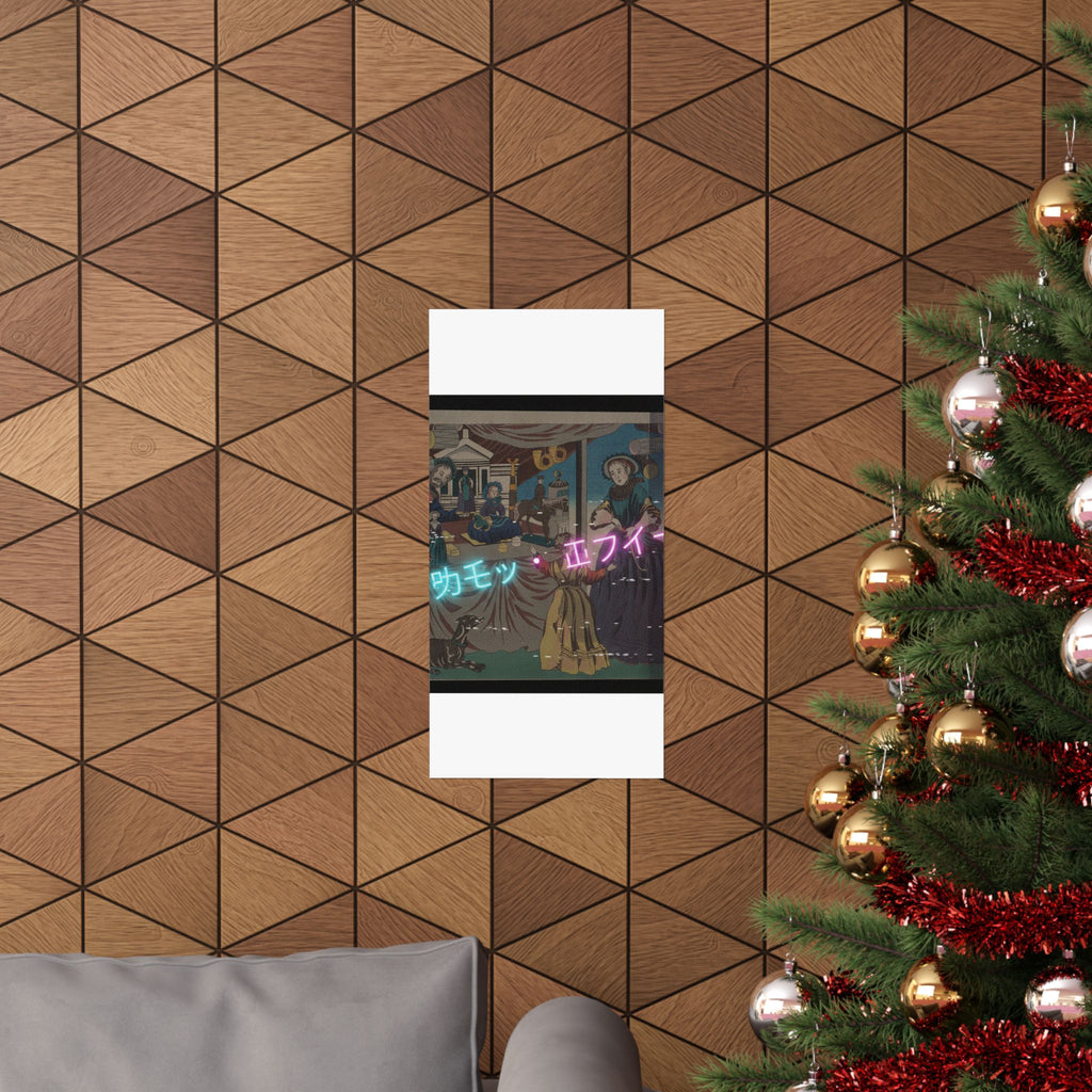 Glitch Culture — Color Print Of A Copperplate Picture Of A Toy Shop — Matte Poster
