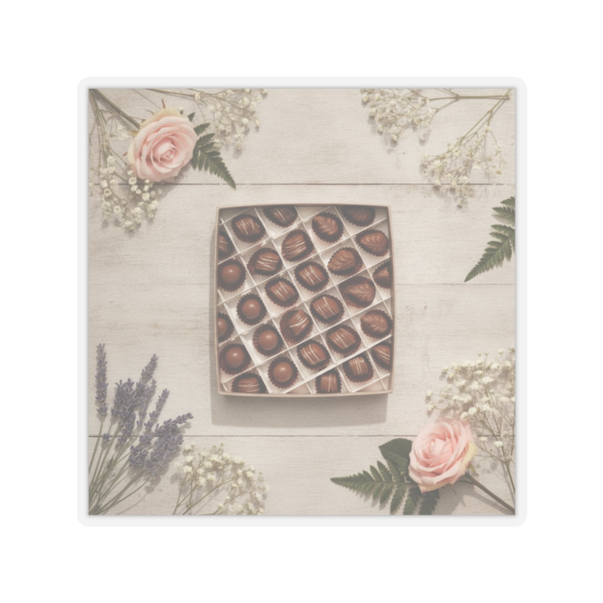 Product Marketing — Chocolate — Kiss-Cut Sticker