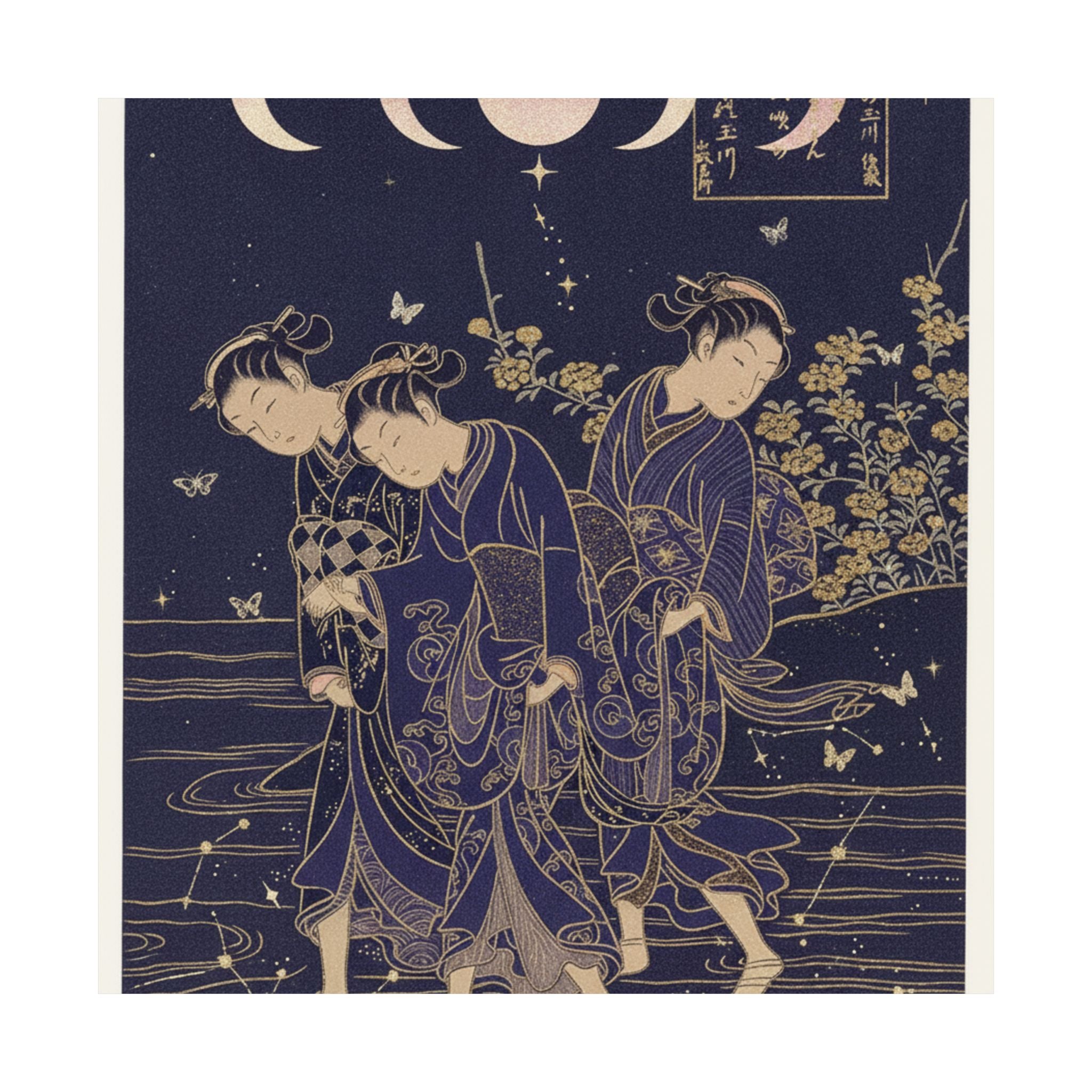 Celestial — The Tama River At Ide, Yamashiro Province — Matte Poster