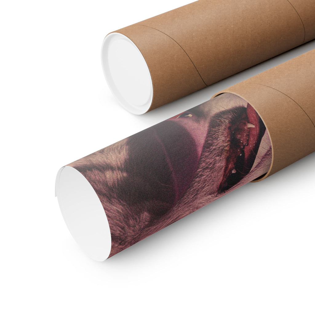 Japanese Street — Dog — Matte Poster