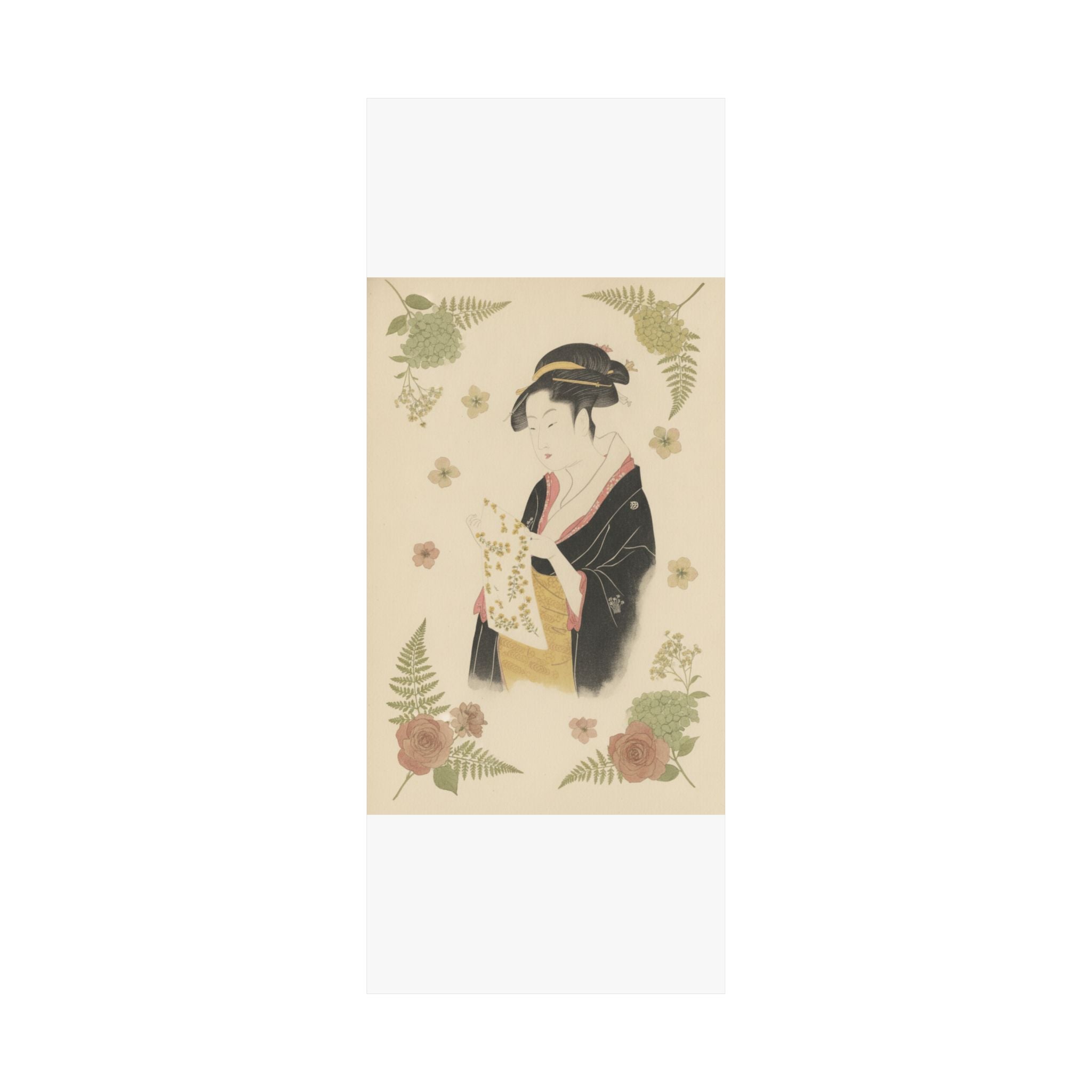 Botanical — The Lady Tomimoto Toyohina Reading A Letter — Matte Poster