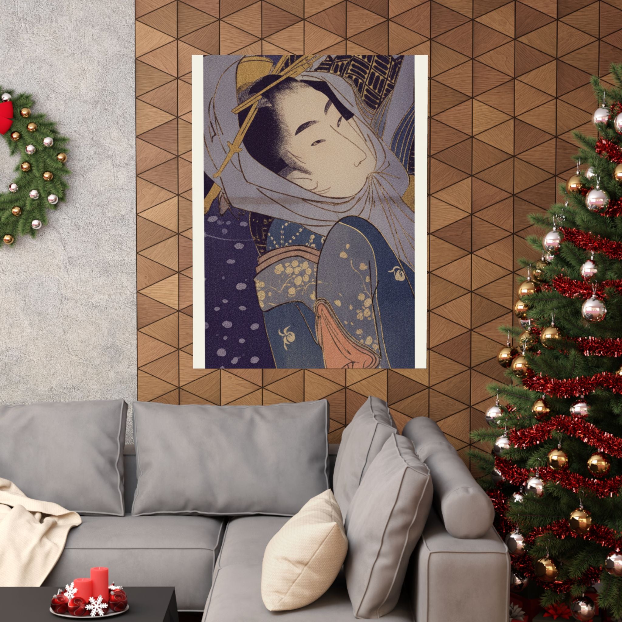 Celestial — Girl And Lover In Snow — Matte Poster