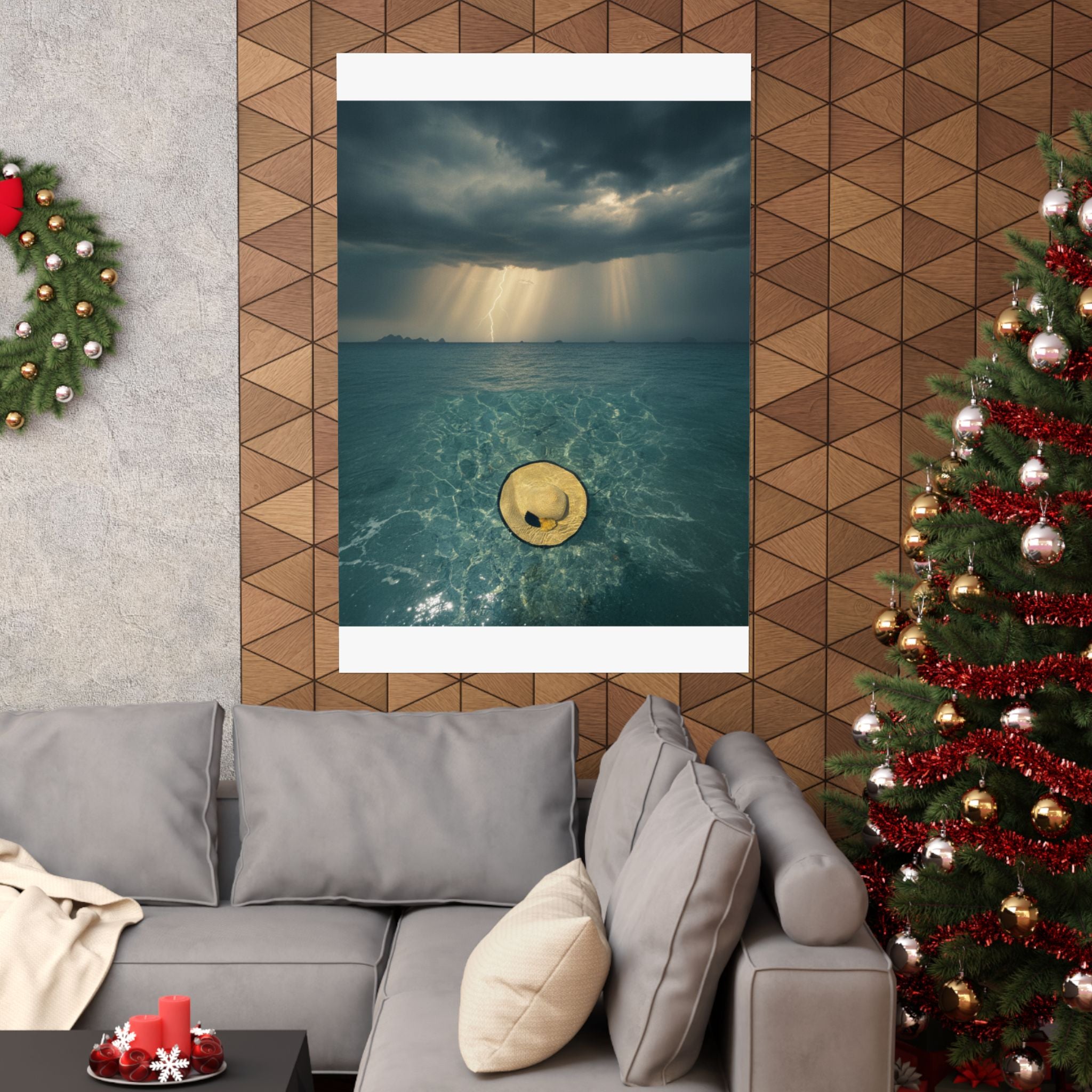 Dramatic Storm — Hat — Matte Poster
