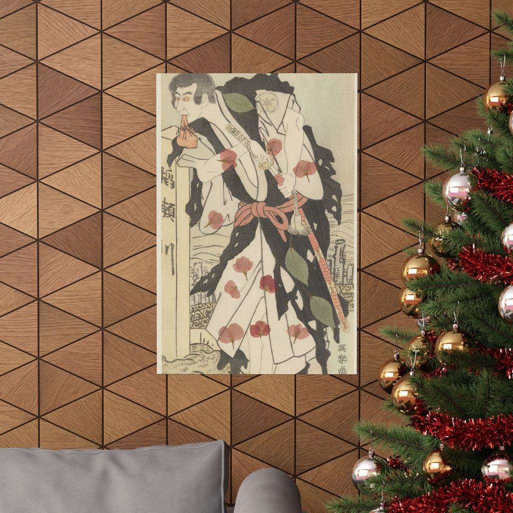 Botanical — Morita Kanya Viii As Kawachi Kanja, Disguised As Genkaibo — Matte Poster