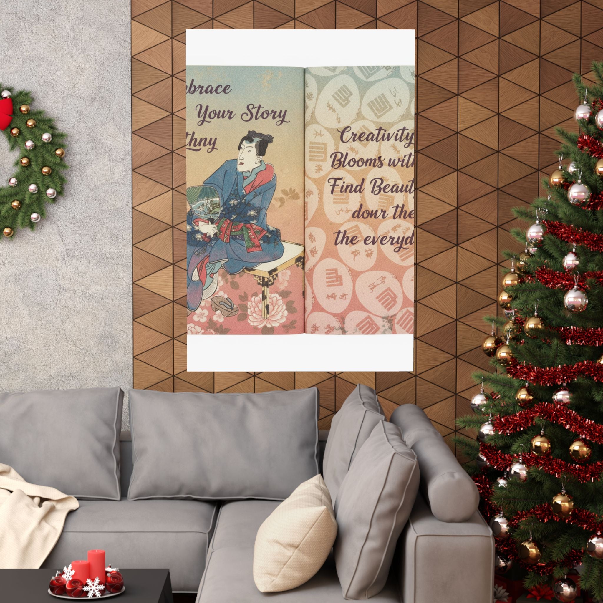 Affirmation — A Fraudulent Murasaki’S Rustic Genji  By Ryūtei Tanehiko — Matte Poster