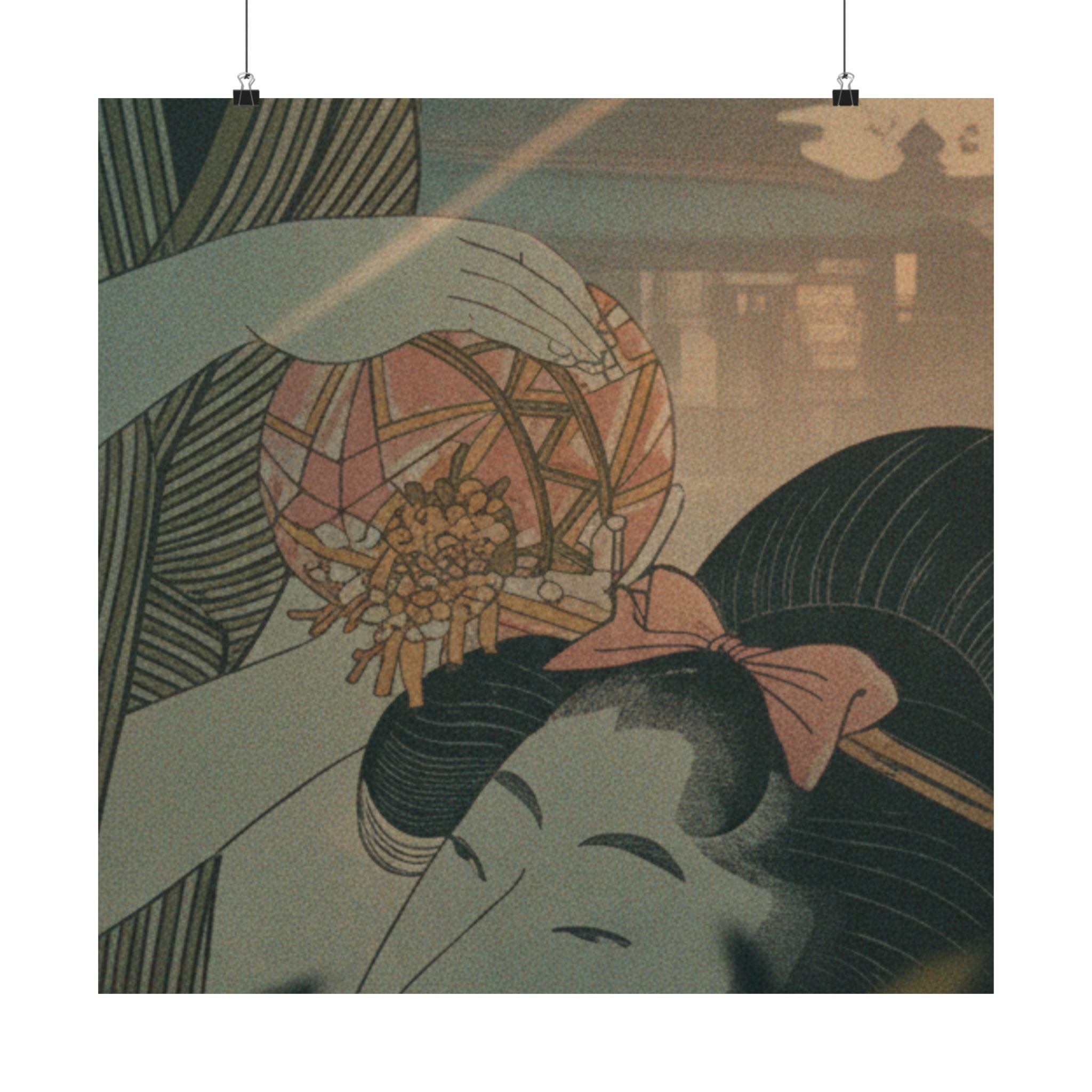 Cinematic — Man And Young Woman With A Ball — Matte Poster