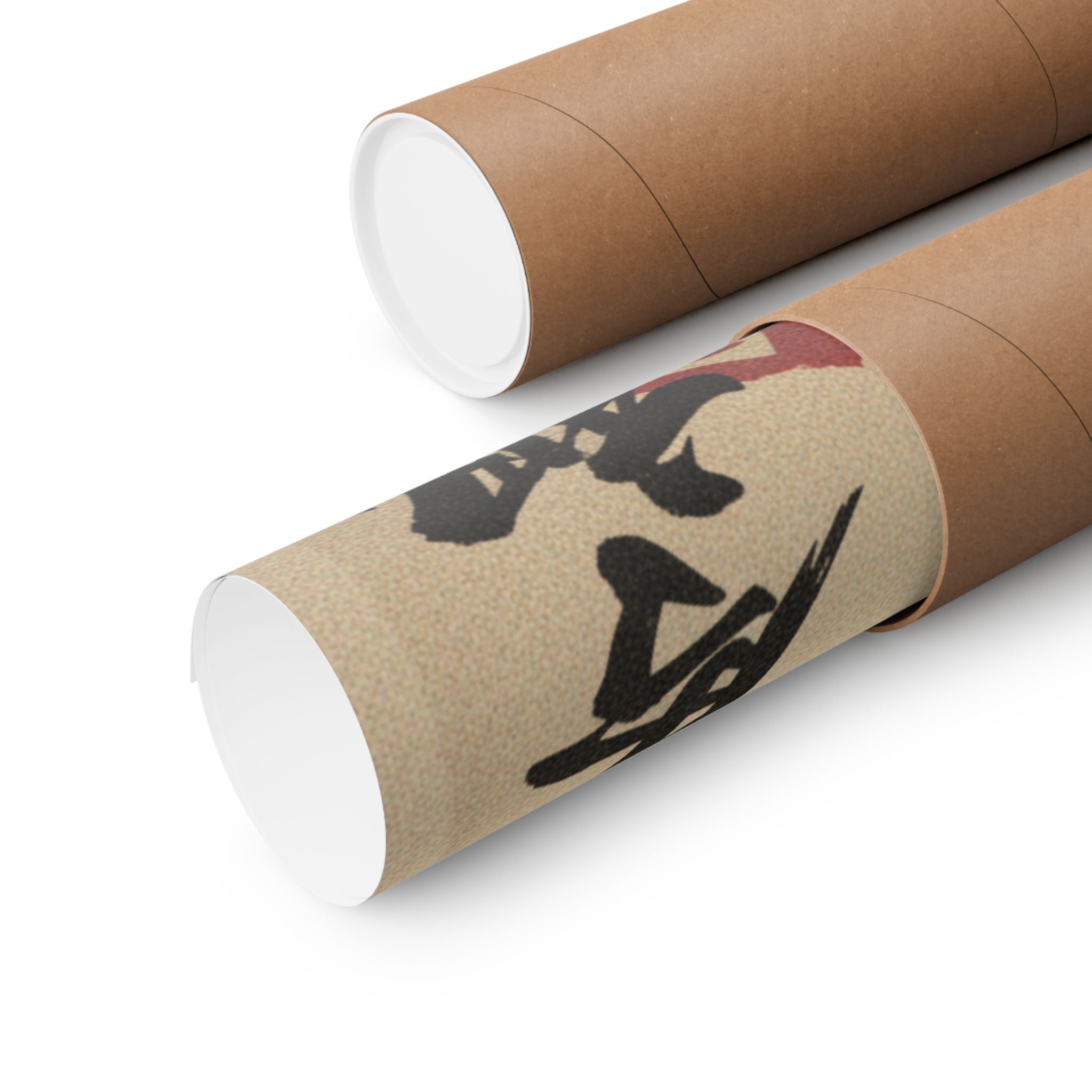 Japanese Street — Golden Pheasant And Pine Shoots In Snow — Matte Poster