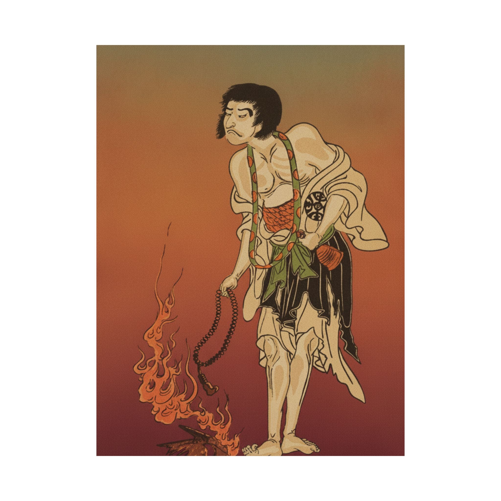 Affirmation — The First Nakamura Nakazo In The Role Of Raigo Ajari, A Buddhist Monk — Matte Poster