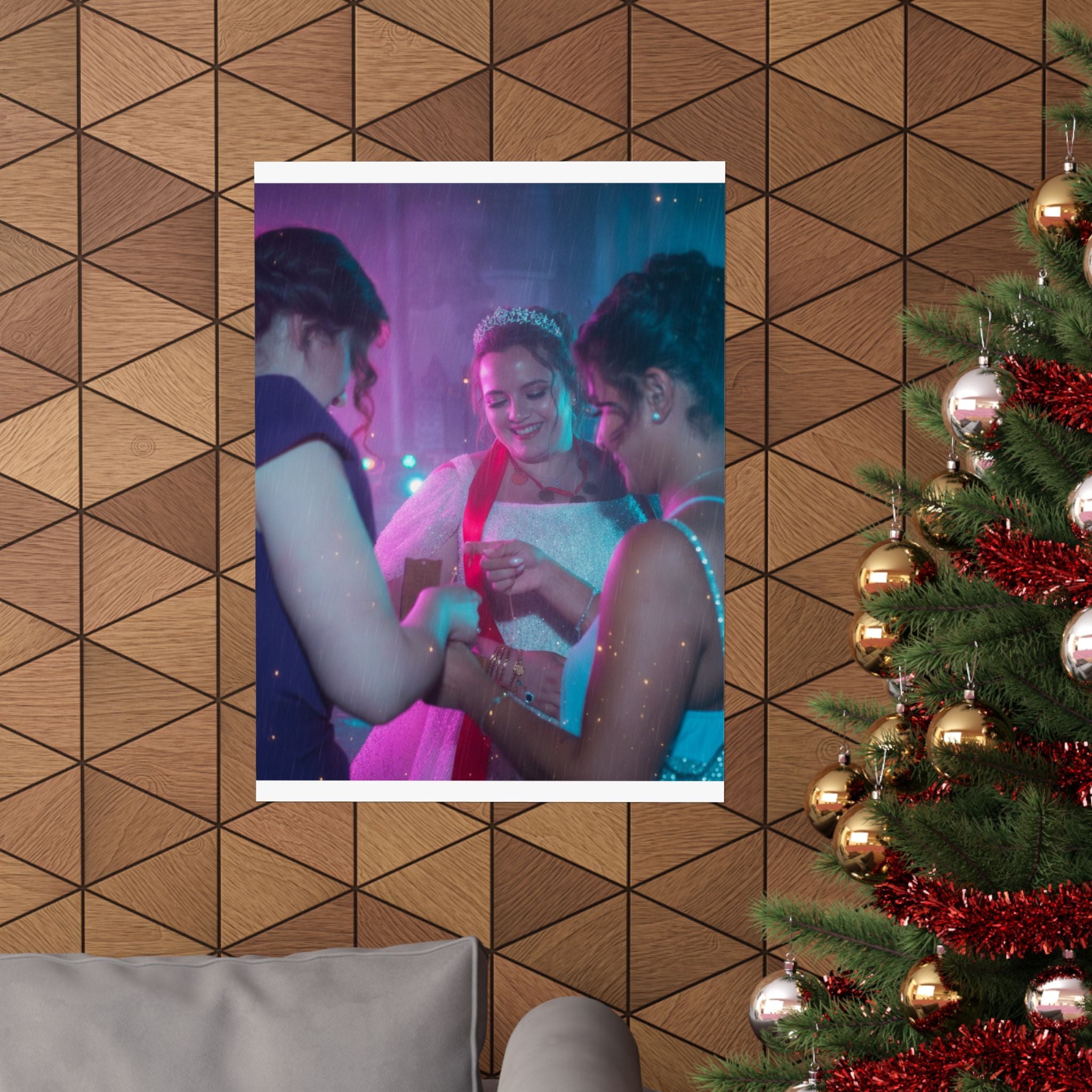 Neon Noir — Person — Matte Poster