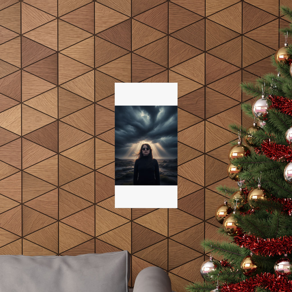 Dramatic Storm — Person — Matte Poster