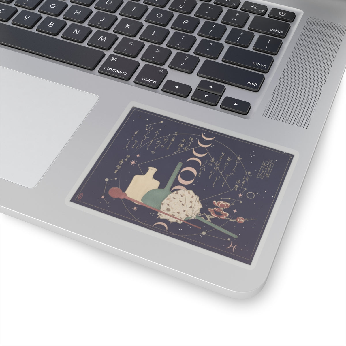 Celestial — Glass-Wares With Plum Blossoms — Kiss-Cut Sticker