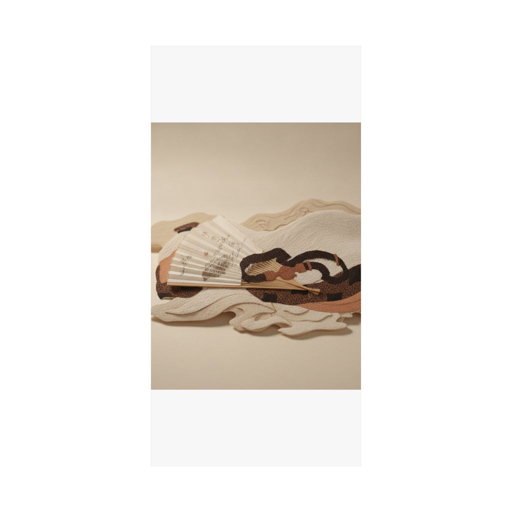 Product Marketing — Belt And Fan On A Piece Of Cloth — Matte Poster