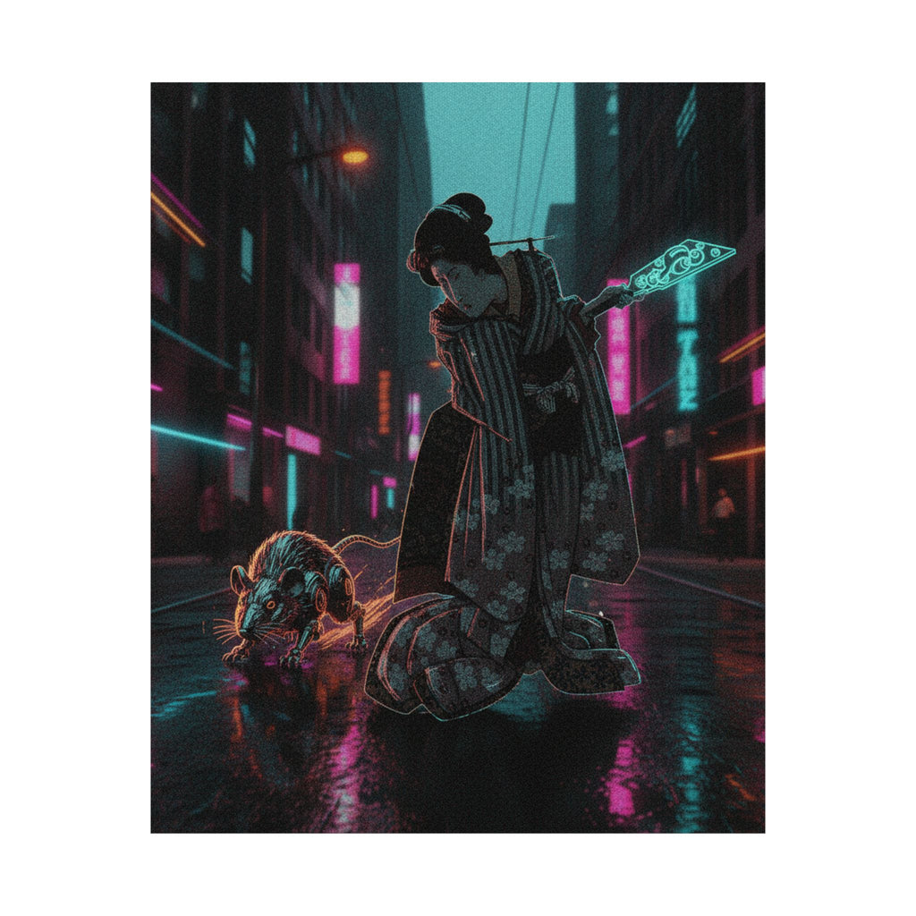 Fast Furious — New Year Greeting Card For "Rat" Year — Matte Poster
