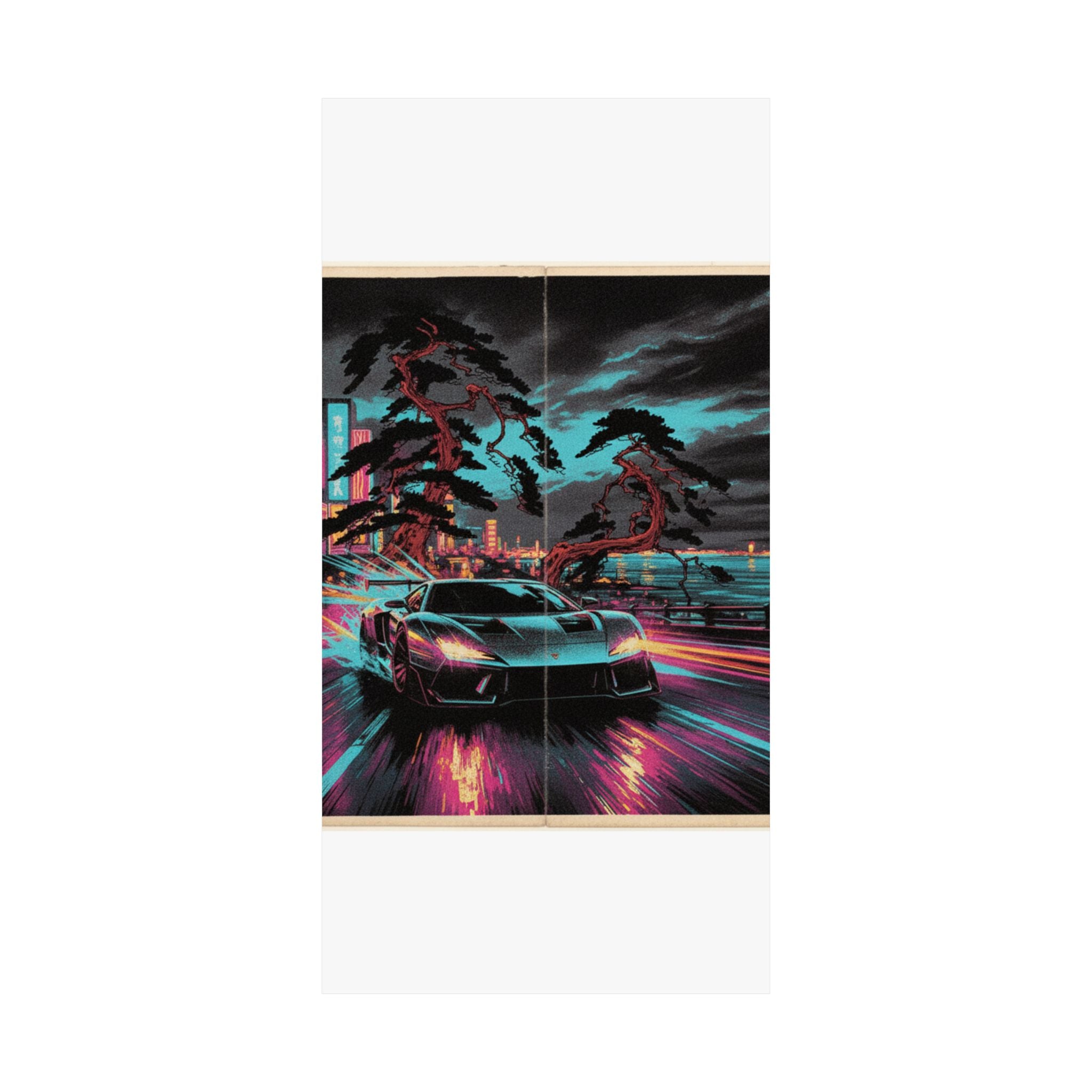 Fast Furious — Shinagawa Hakkei Zaka — Matte Poster