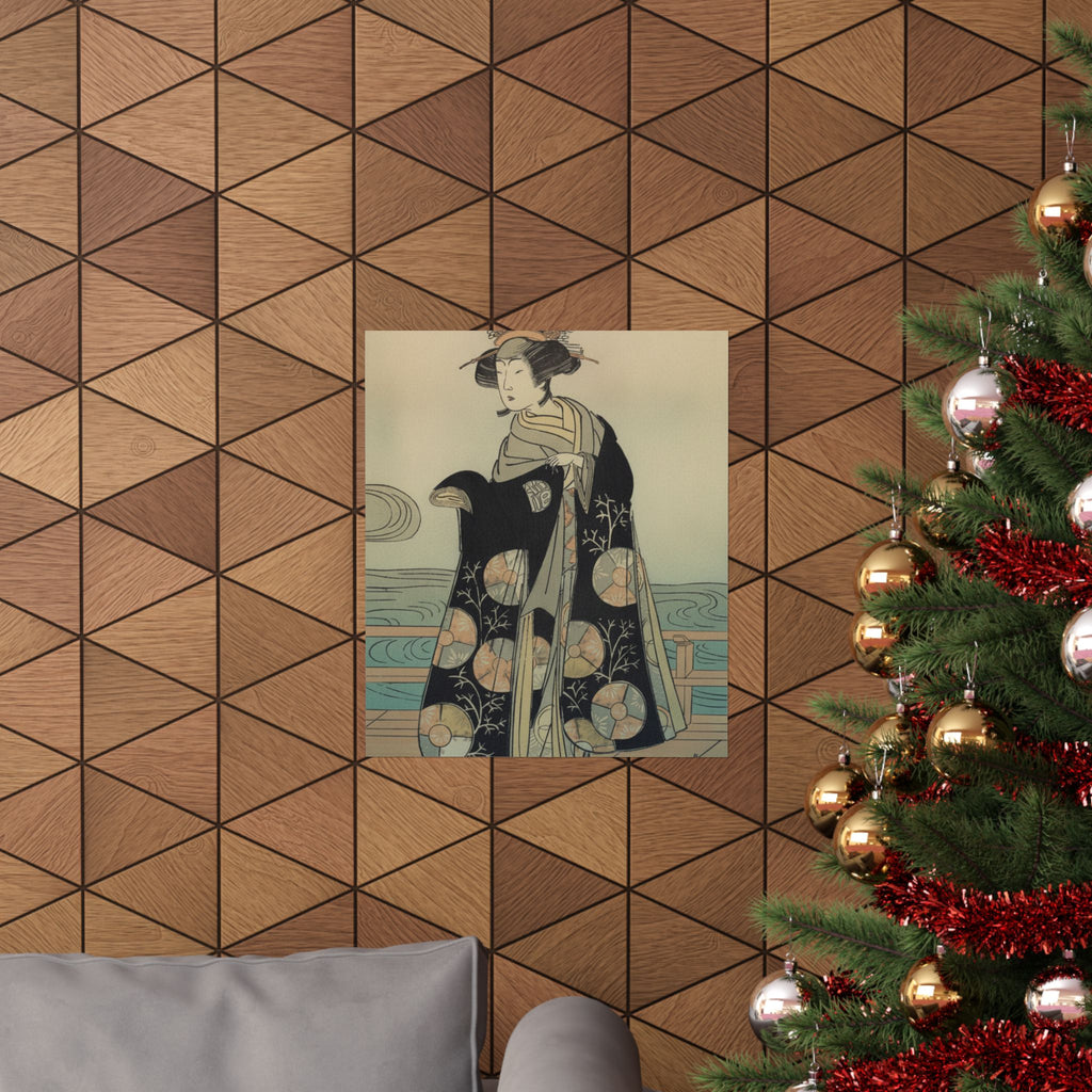 Affirmation — Yoshizawa Iroha As A Woman Standing On The Engawa Of A House By A River — Matte Poster